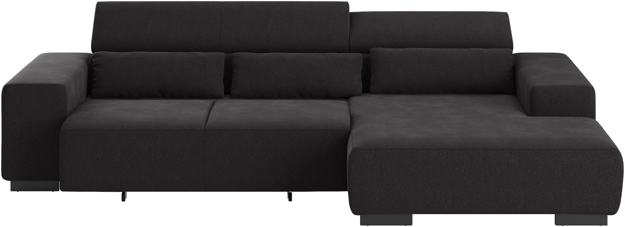 COTTA Ecksofa »Side L-Form, mit Kopfteilverstellung & 3 Nierenkissen«, optional motorische Sitztiefenverstellung