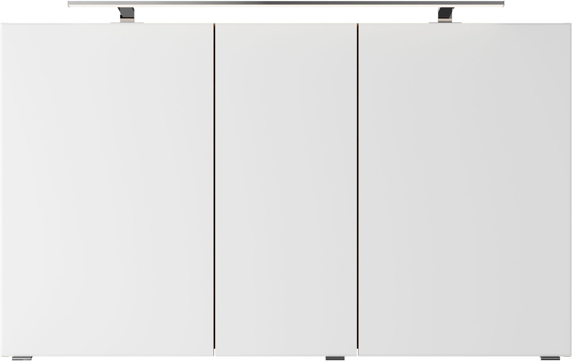 Saphir Badmöbel-Set »Serie 4035 2-teilig, Keramik-Aufsatzbecken mit LED-Spiegelschrank«, (Set), Waschplatz inkl. Türdämpfer, 120 cm breit, 4 Schubladen, 4 Türen