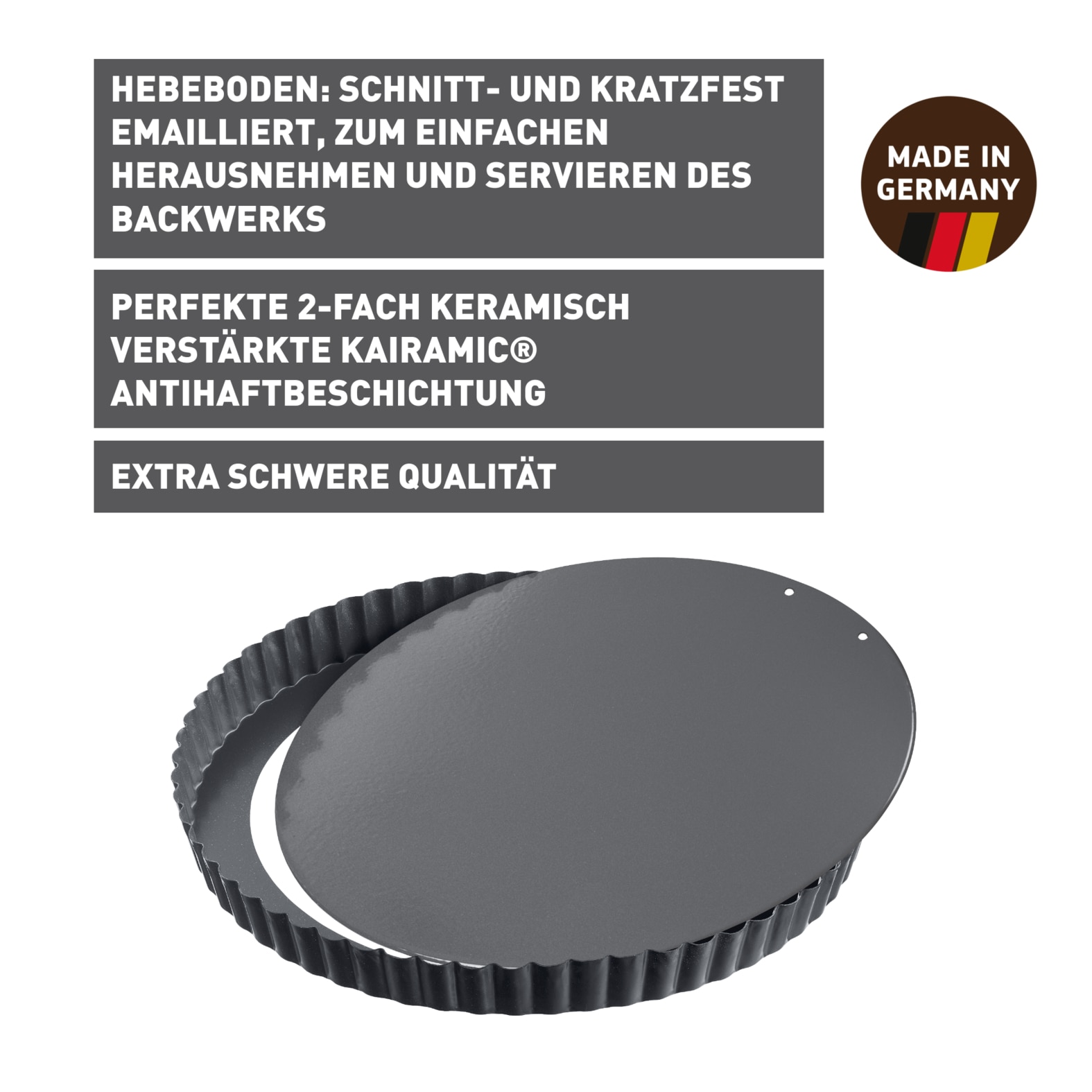 Kaiser Backformen Quicheform »La Forme Plus«, Antihaftbeschichtet, backofenfest, Made in Germany
