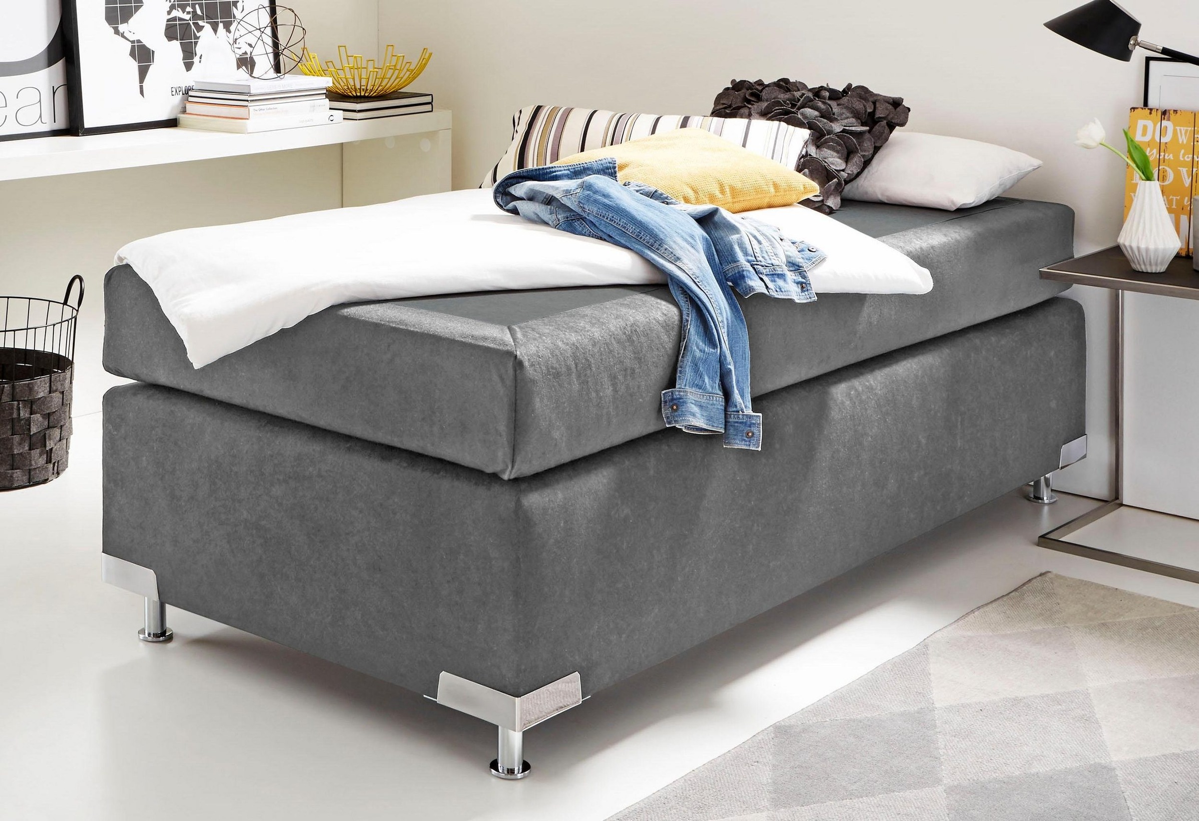 Westfalia Schlafkomfort Boxspringbett »Holland« ohne Kopfteil, frei im Raum günstig online kaufen