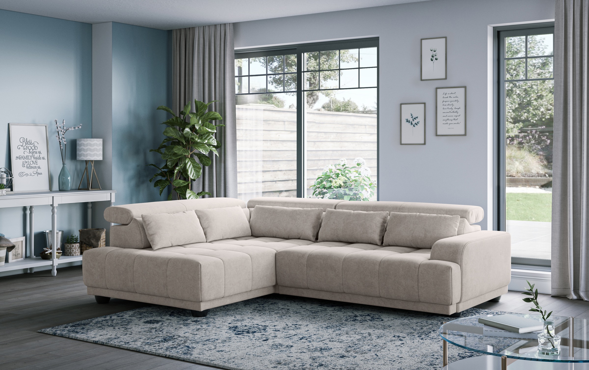COTTA Ecksofa »Jade - L Form« Kopfteilverstellung günstig online kaufen