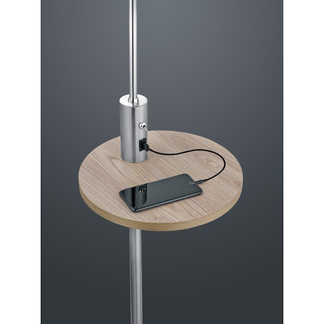 TRIO Leuchten Stehlampe »Claas«, 1 flammig-flammig, schwenkbar, USB  Anschluss mit Ladefunktion, Leuchtmittel tauschbar auf Raten bestellen