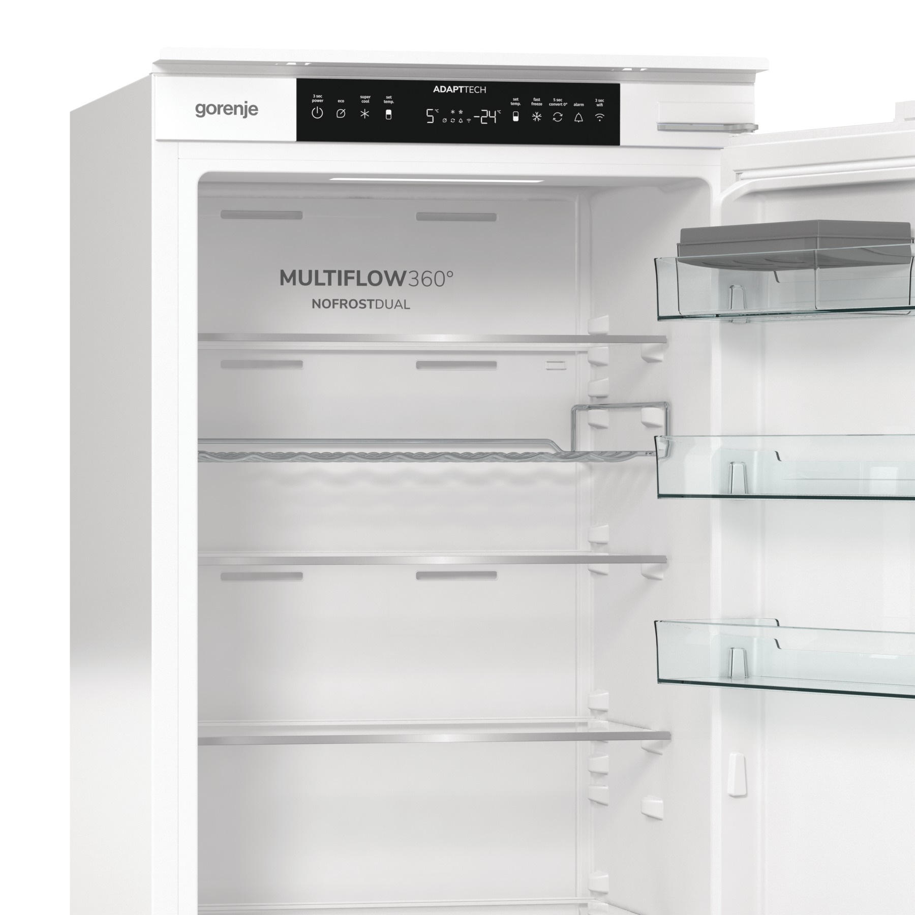 GORENJE Einbaukühlgefrierkombination »NRKI519D61WF« 193,2 cm hoch 54 cm breit