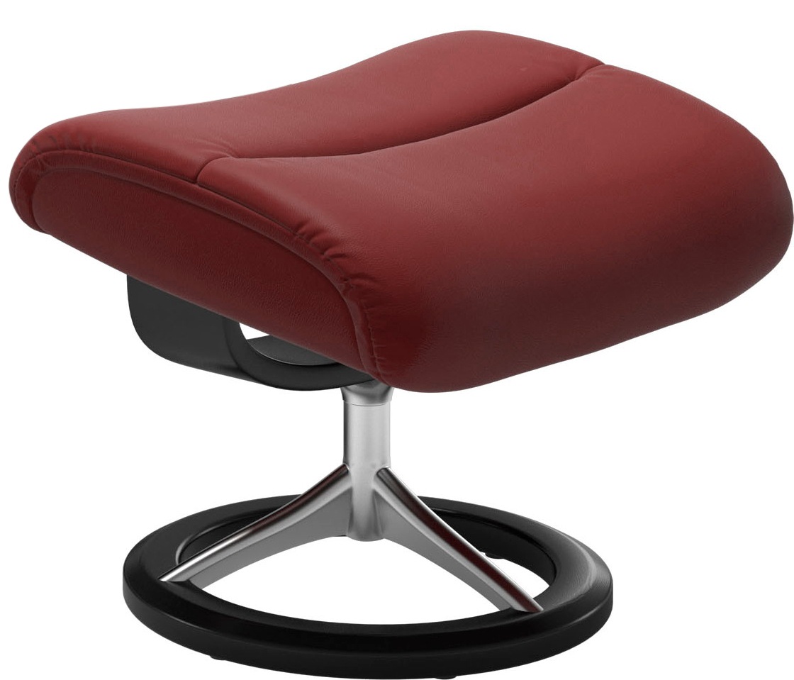 Stressless® Relaxsessel »View«, (Set, Relaxsessel mit Hocker), mit Signature Base, Größe S,Gestell Schwarz