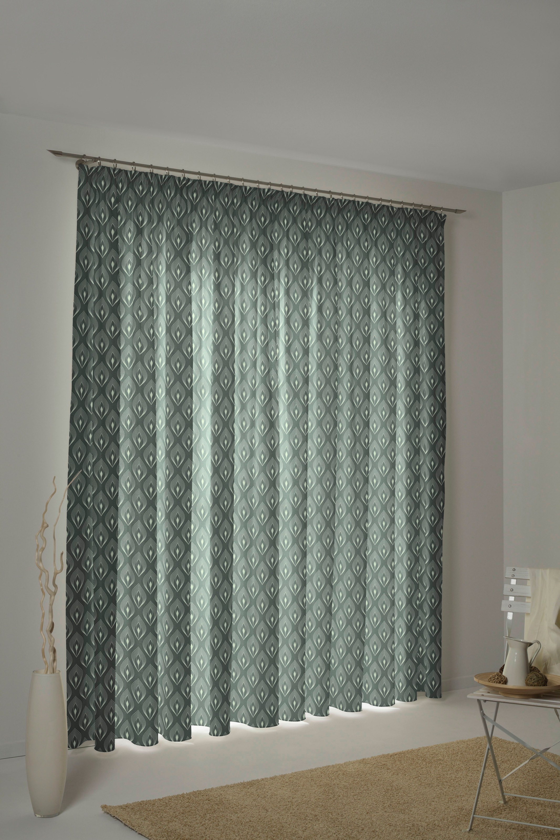 Adam Vorhang »Feathers« Kräuselband 1 Stk. tlg. aus 100% Bio-Baumwolle