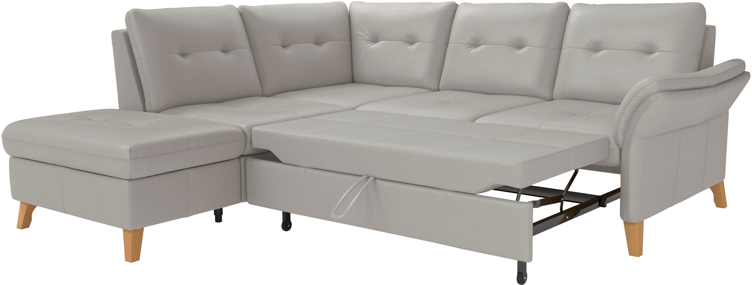 sit&more Ecksofa »Göteborg«, inkl. Sitztiefenverstellung, wahlweise mit Bettfunktion & Bettkasten