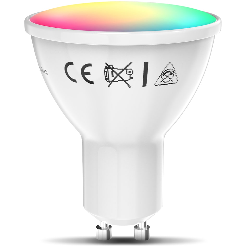 B.K.Licht LED-Leuchtmittel, GU10, 1 St., Farbwechsler