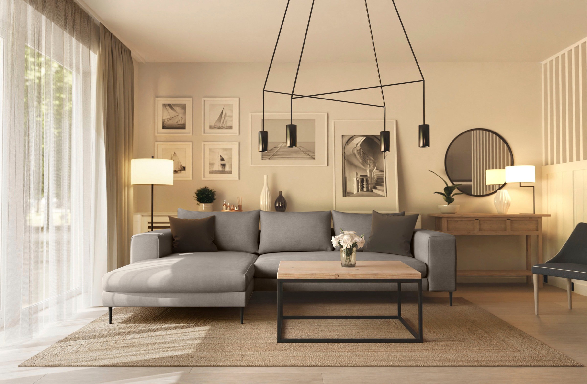 INOSIGN Ecksofa »Aurora, L-Form, mit extra breiter Recamiere, 324 x 170 cm günstig online kaufen