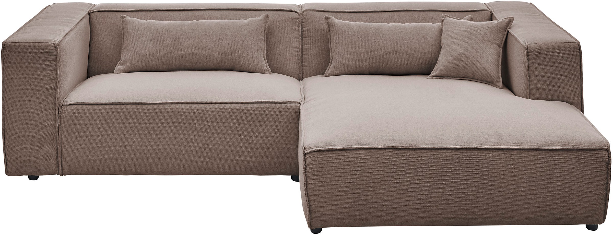 LeGer Home by Lena Gercke Ecksofa »PIARA mit Kedernaht, Cord, Leinenoptik o günstig online kaufen