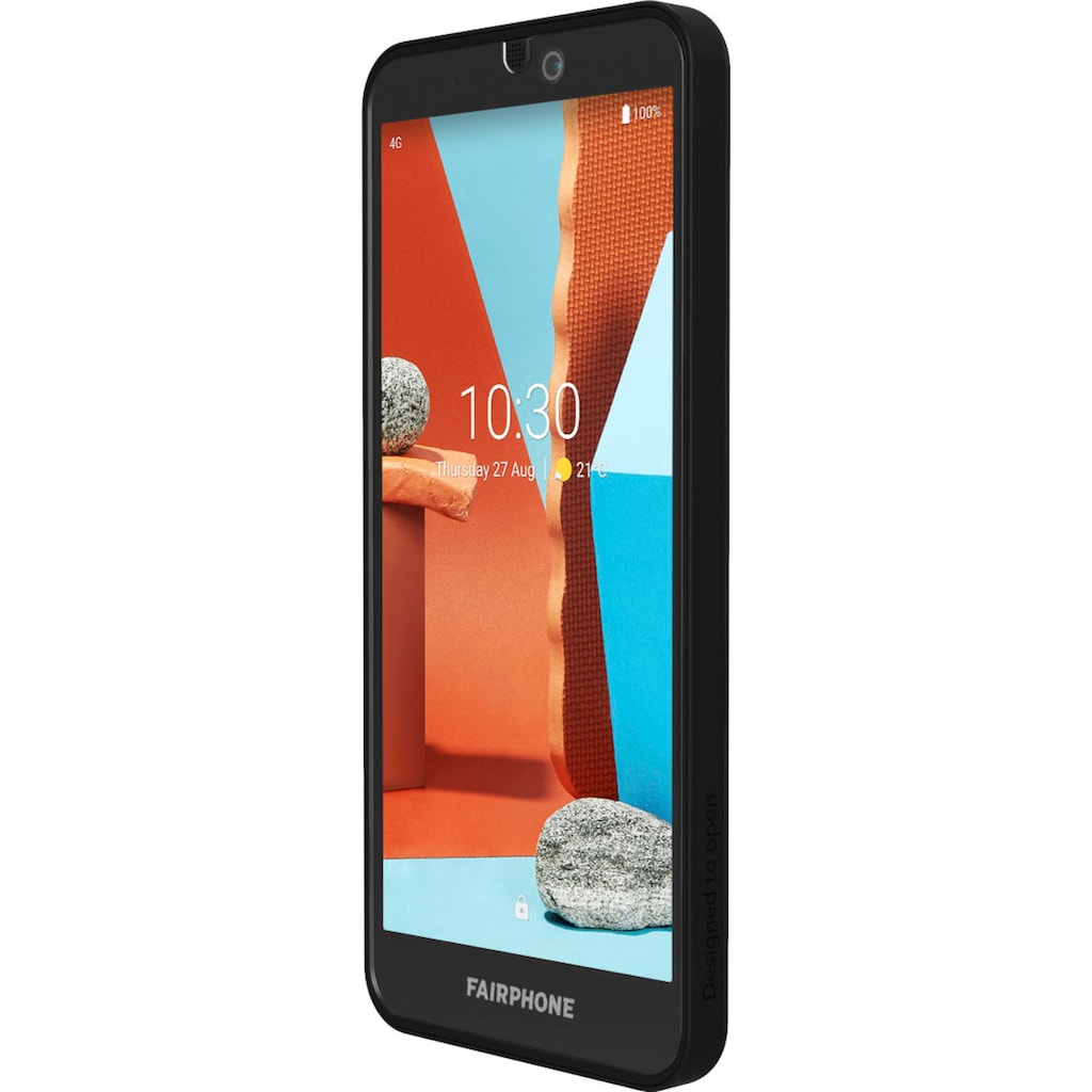 Fairphone Smartphone »3+«, schwarz, 14,3 cm/5,65 Zoll, 64 GB Speicherplatz, 48 MP Kamera