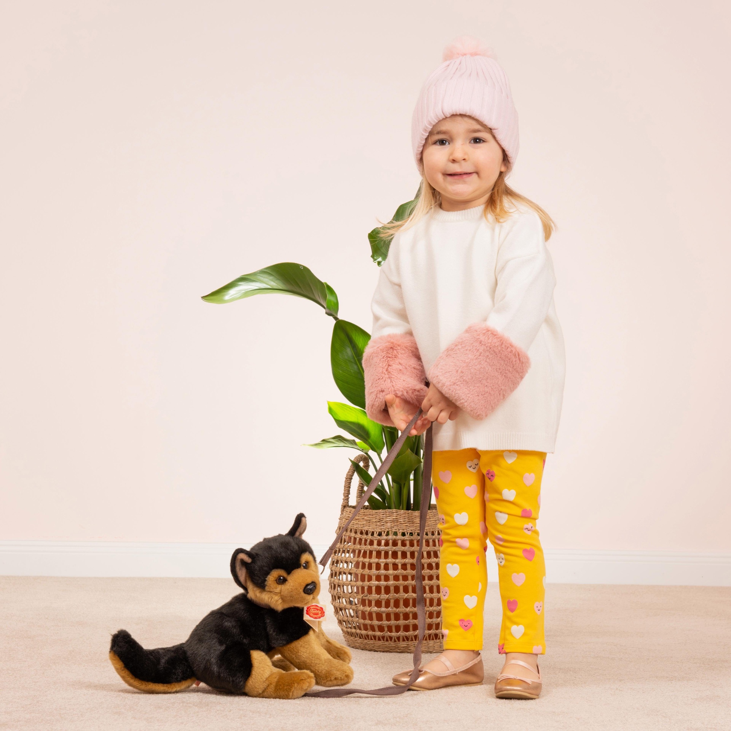 Teddy Hermann® Kuscheltier »Schäferhund Welpe, sitzend, 30 cm«, zum Teil aus recyceltem Material