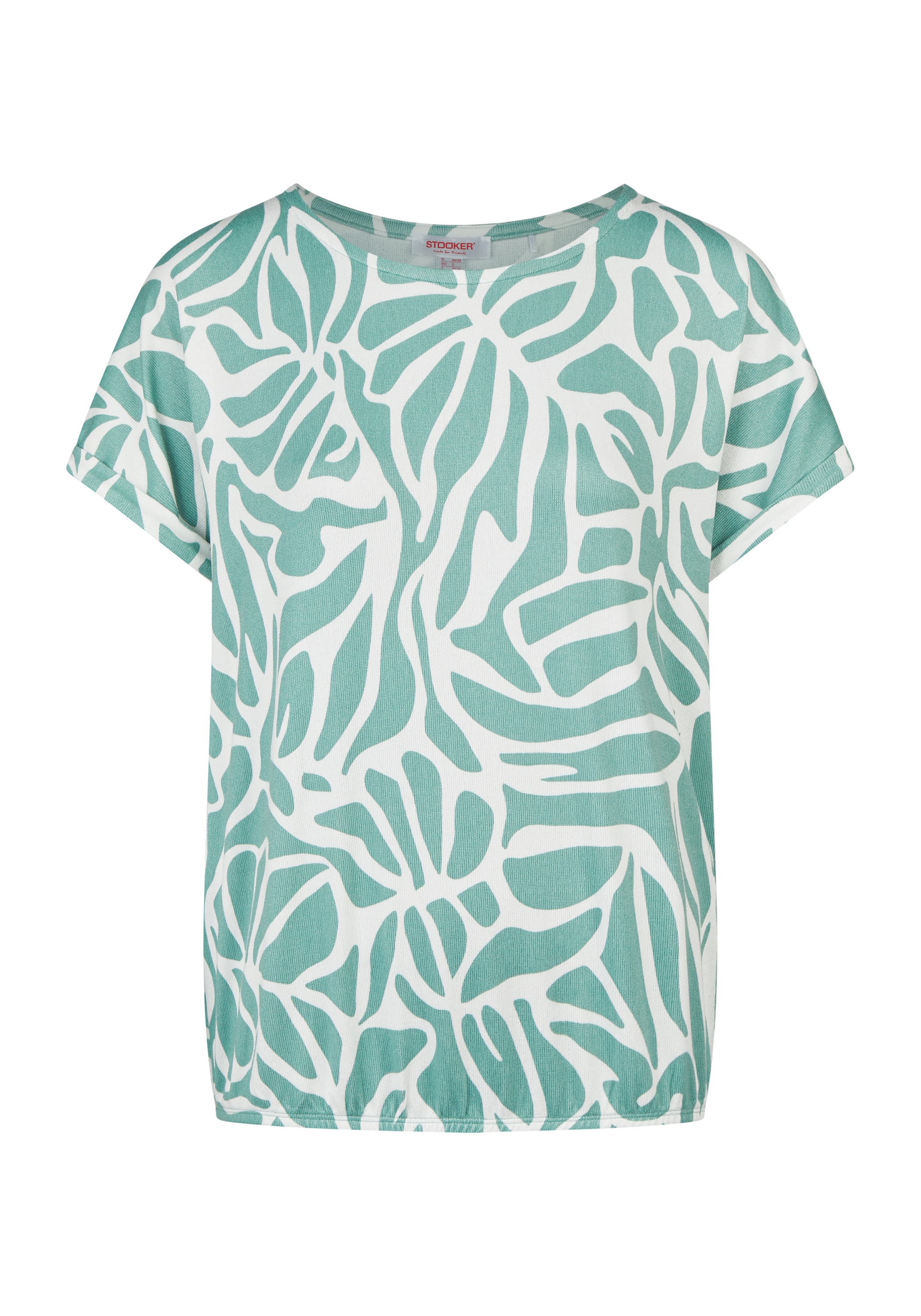 STOOKER WOMEN Kurzarmshirt »STCLEA Print T-Shirt« Regular Fit T-Shirt Spitzen- Shirt für Damen