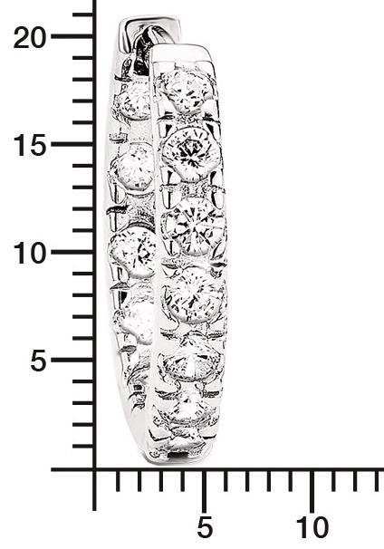 Amor Paar Creolen »2017380« mit Zirkonia (synth.)