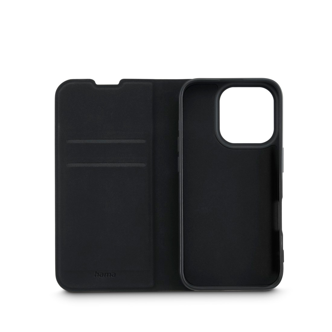Hama Smartphone-Hülle »Handytasche Booklet für Apple iPhone 16 Pro Max, Kartenfächer, Schwarz«, iPhone 16 Pro Max, Standfunktion, Kartenfächer
