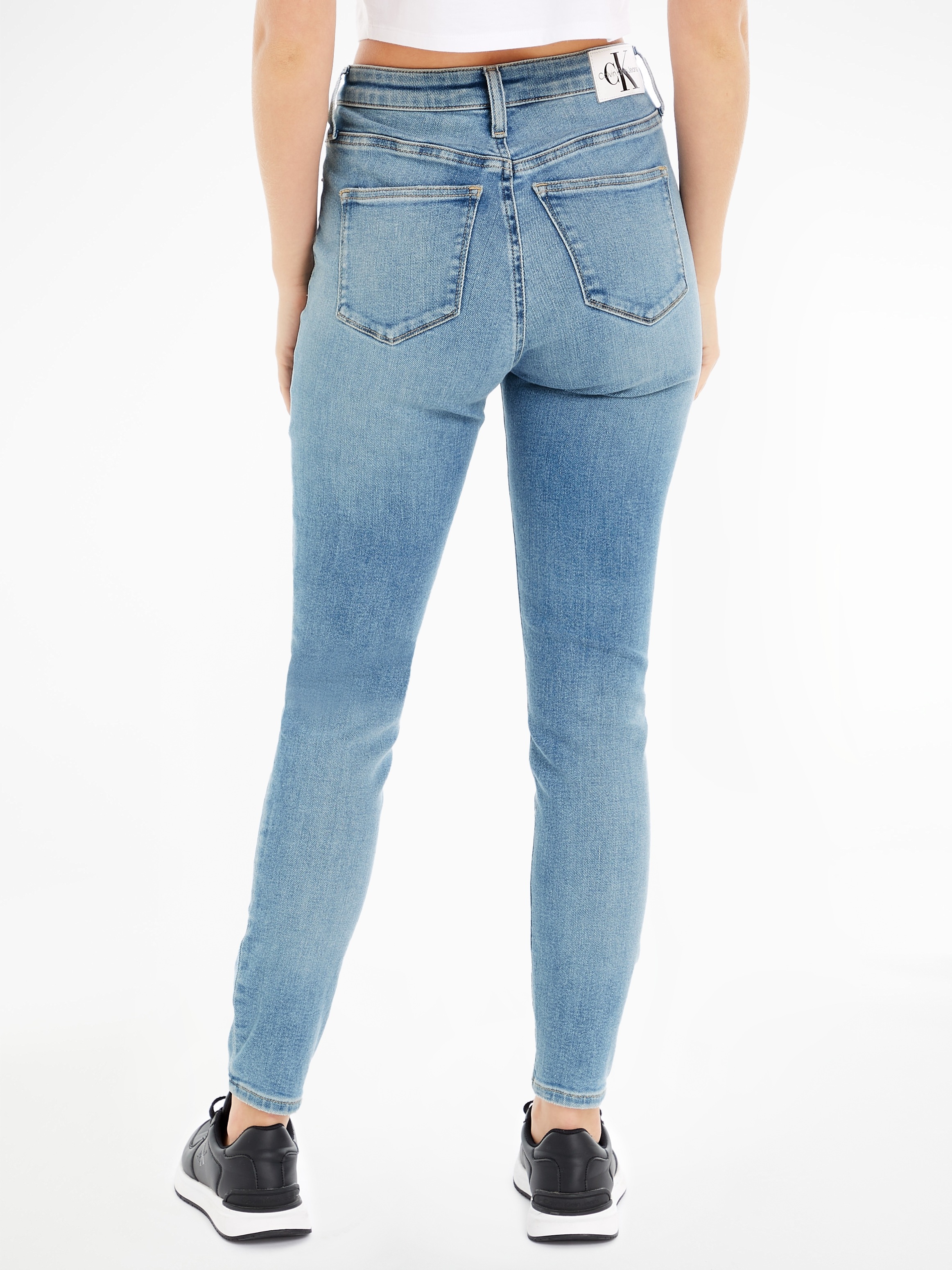 Calvin Klein Jeans Skinny-fit-Jeans »HIGH RISE SUPER SKINNY ANKLE«, 5-Pocket-Form