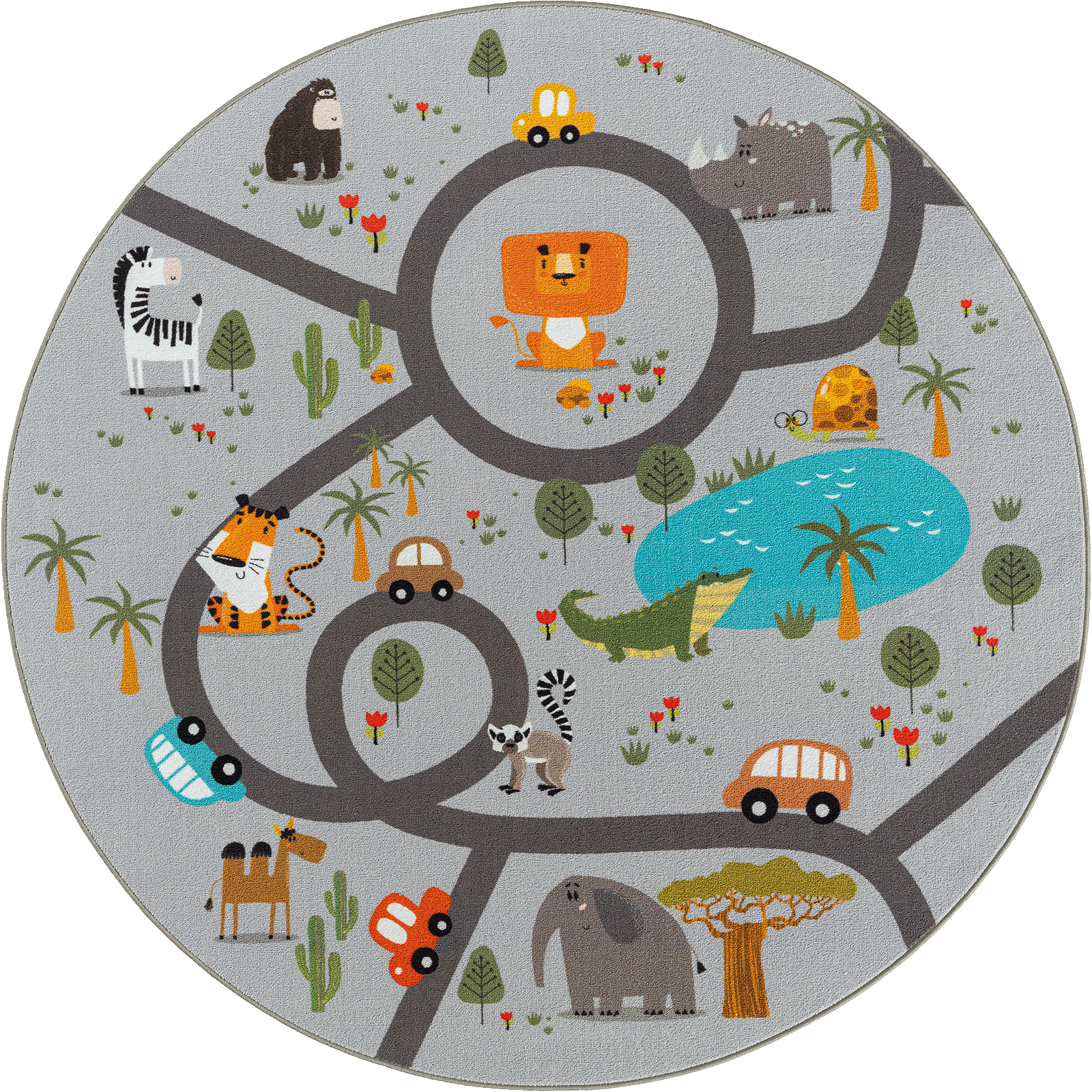 the carpet Teppich »Happy Life«, rund, 4 mm Höhe, Life Kinderzimmer Teppich günstig online kaufen