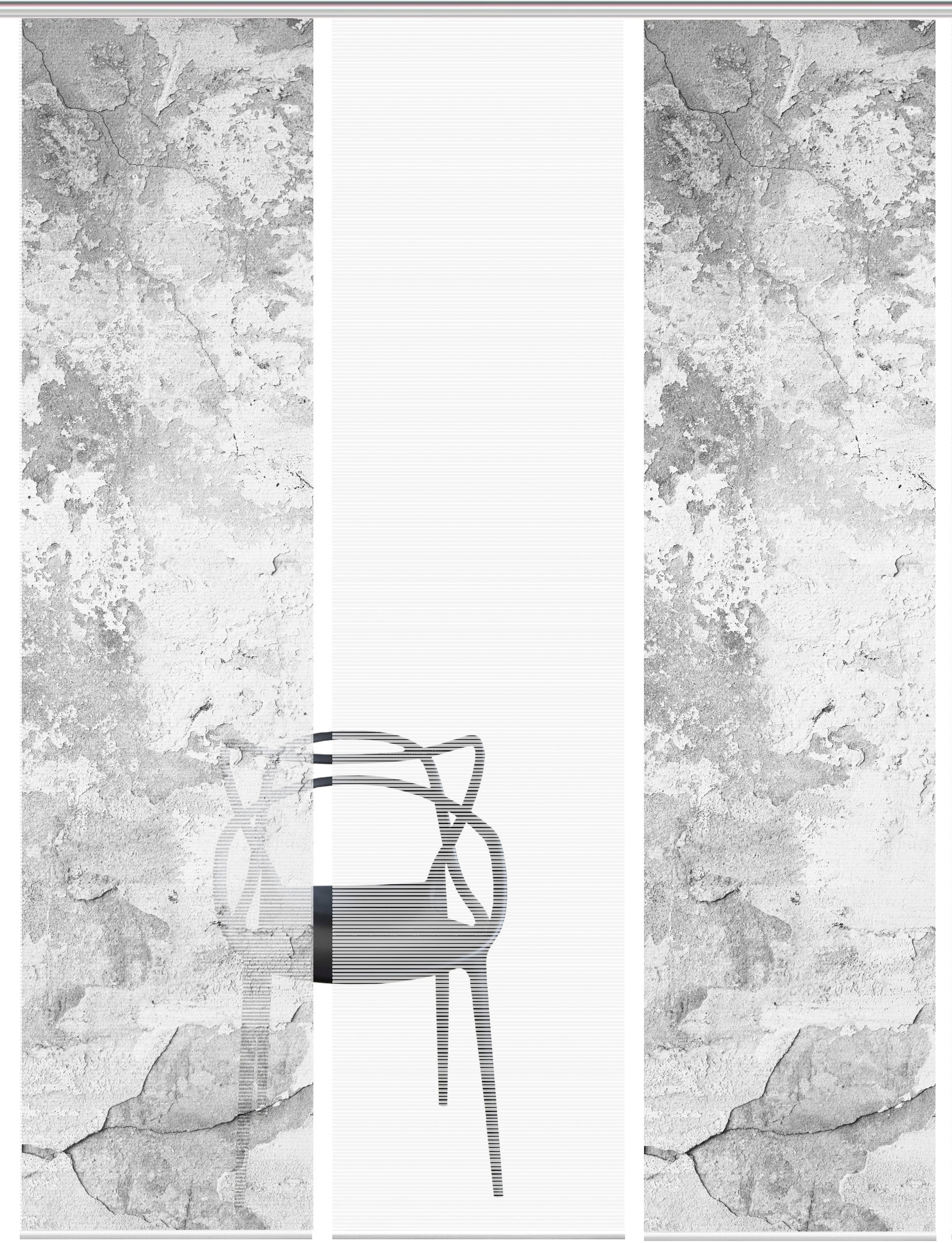 Vision S Schiebegardine »RAGUL 3er SET« Paneelwagen 3 Stk. tlg. Schiebevorh günstig online kaufen