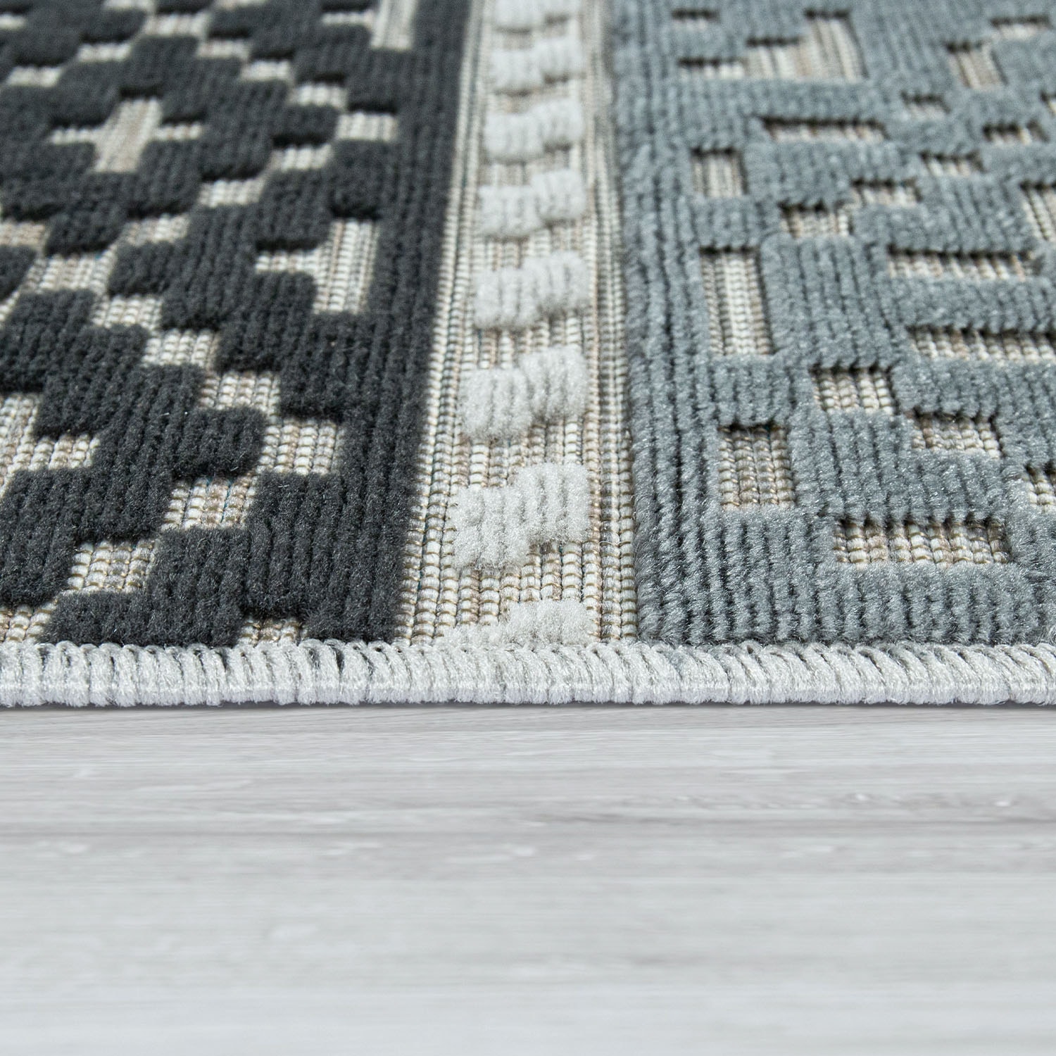 Paco Home Teppich »Charleroi 491«, rechteckig, 3 mm Höhe, 3D-Design, In- und Outdoor geeignet, Wohnzimmer