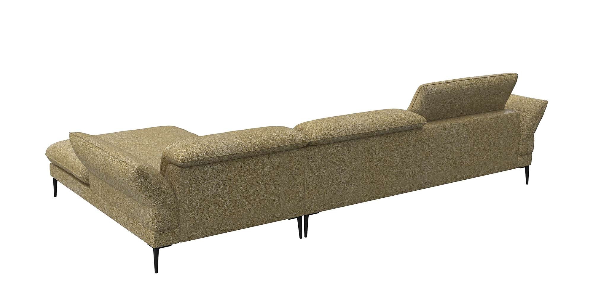 FLEXLUX Ecksofa »Salino, Funktionssofa mit Recamiere, Relaxsofa, Ecksofa«, Sofa mit Arm- und Kopfteil-Verstellungen, Kaltschaum & Stahl-Wellen