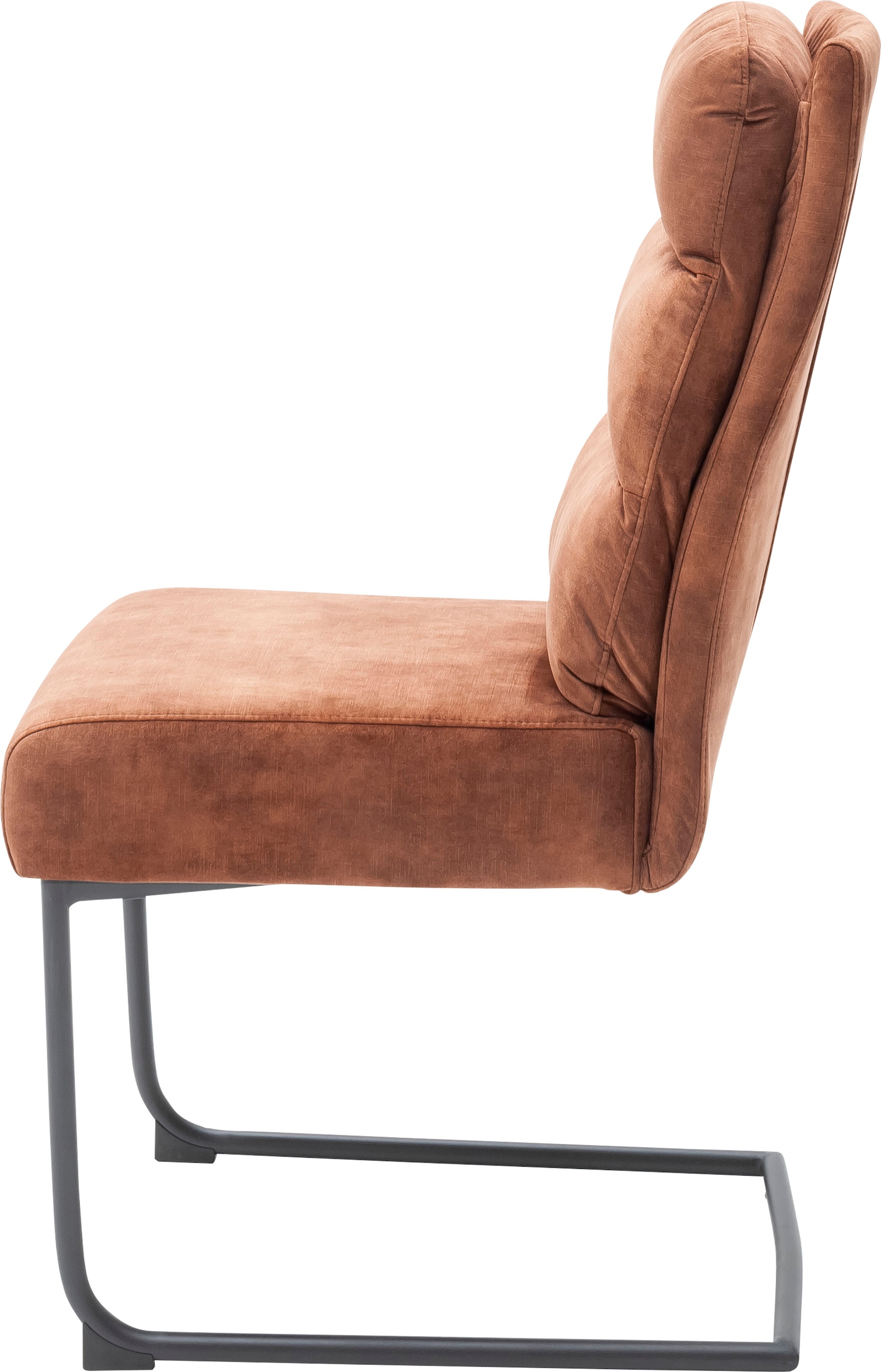 MCA furniture Freischwinger »Lampang«, (Set), 2 St., 2er Set, Stuhl mit Stoffbezug im Vintagelook, belastbar bis 120 kg