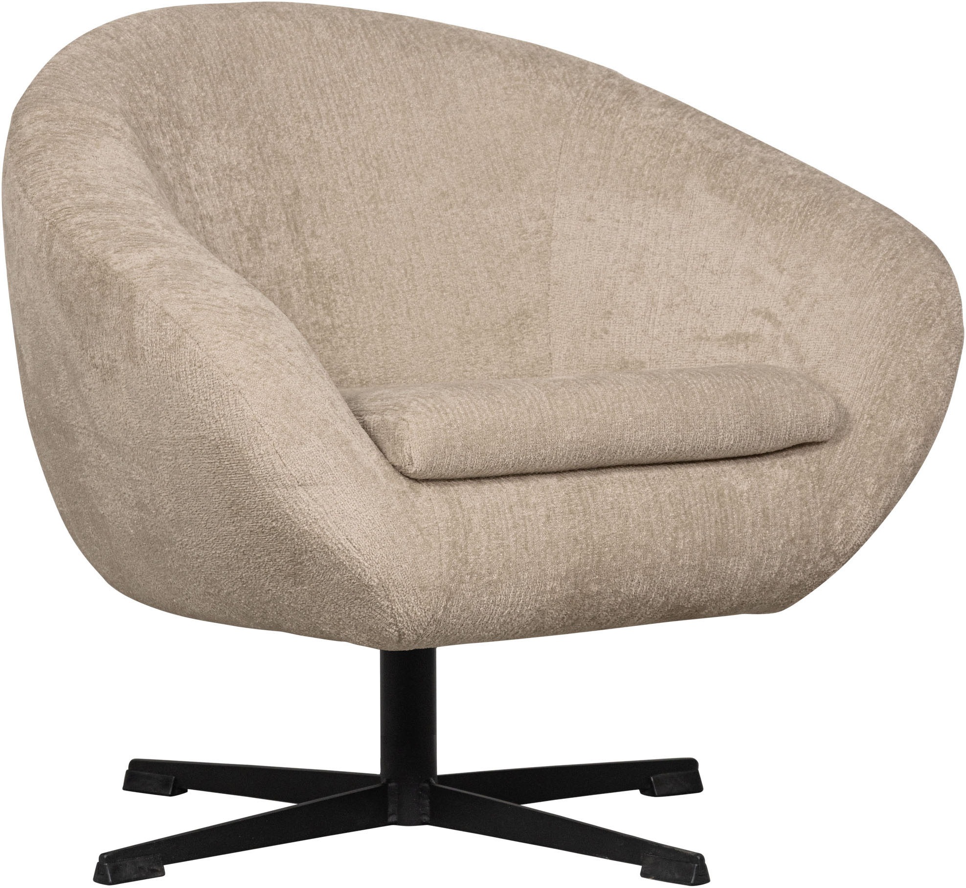 WOOOD Drehstuhl »Desert«, aus robusten Design, gepolstert, kugelförmige Sit günstig online kaufen