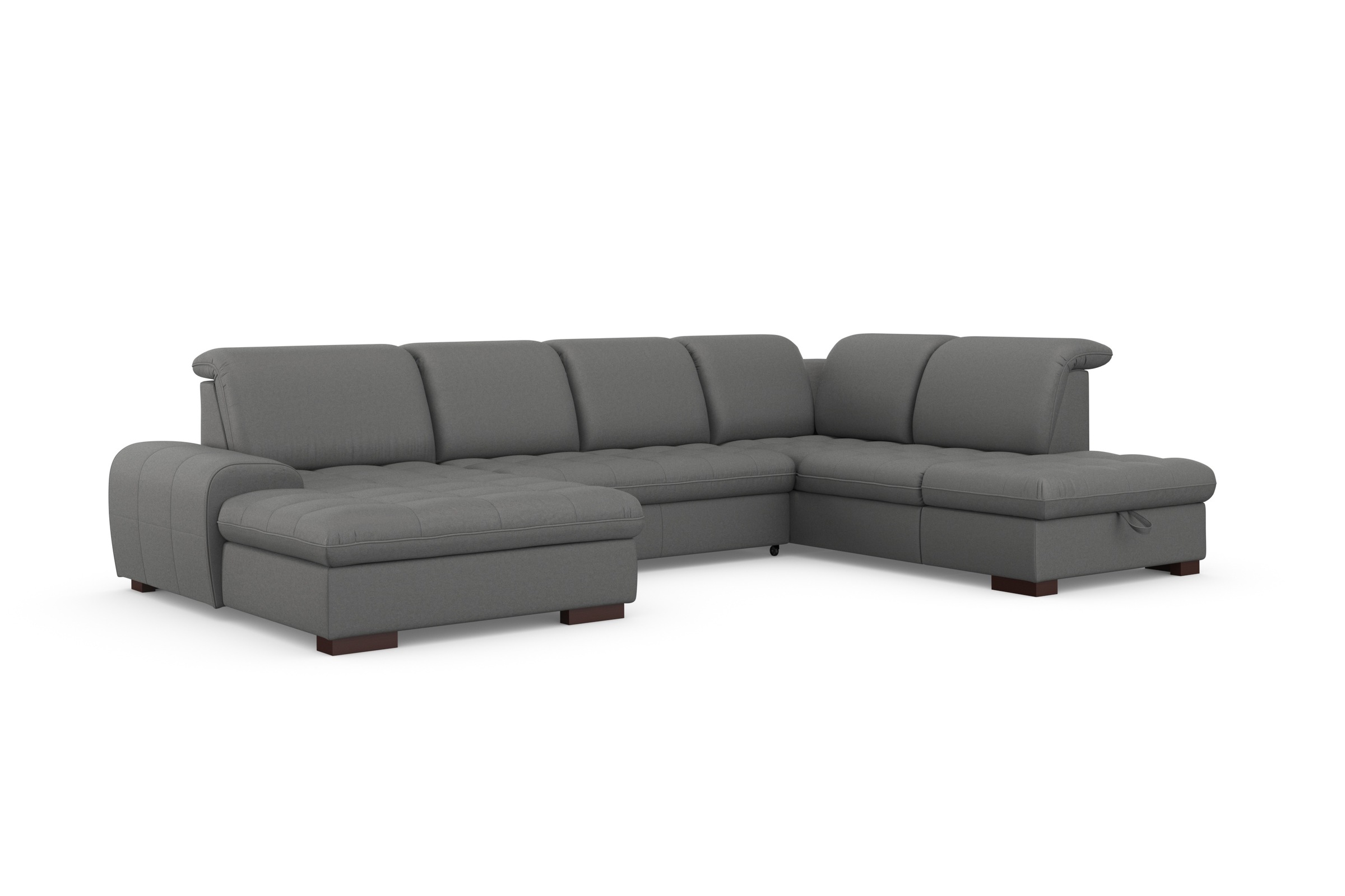 sit&more Wohnlandschaft »Luxor U-Form«, wahlweise mit Bettfunktion, Bettkasten und Kopfteilverstellung