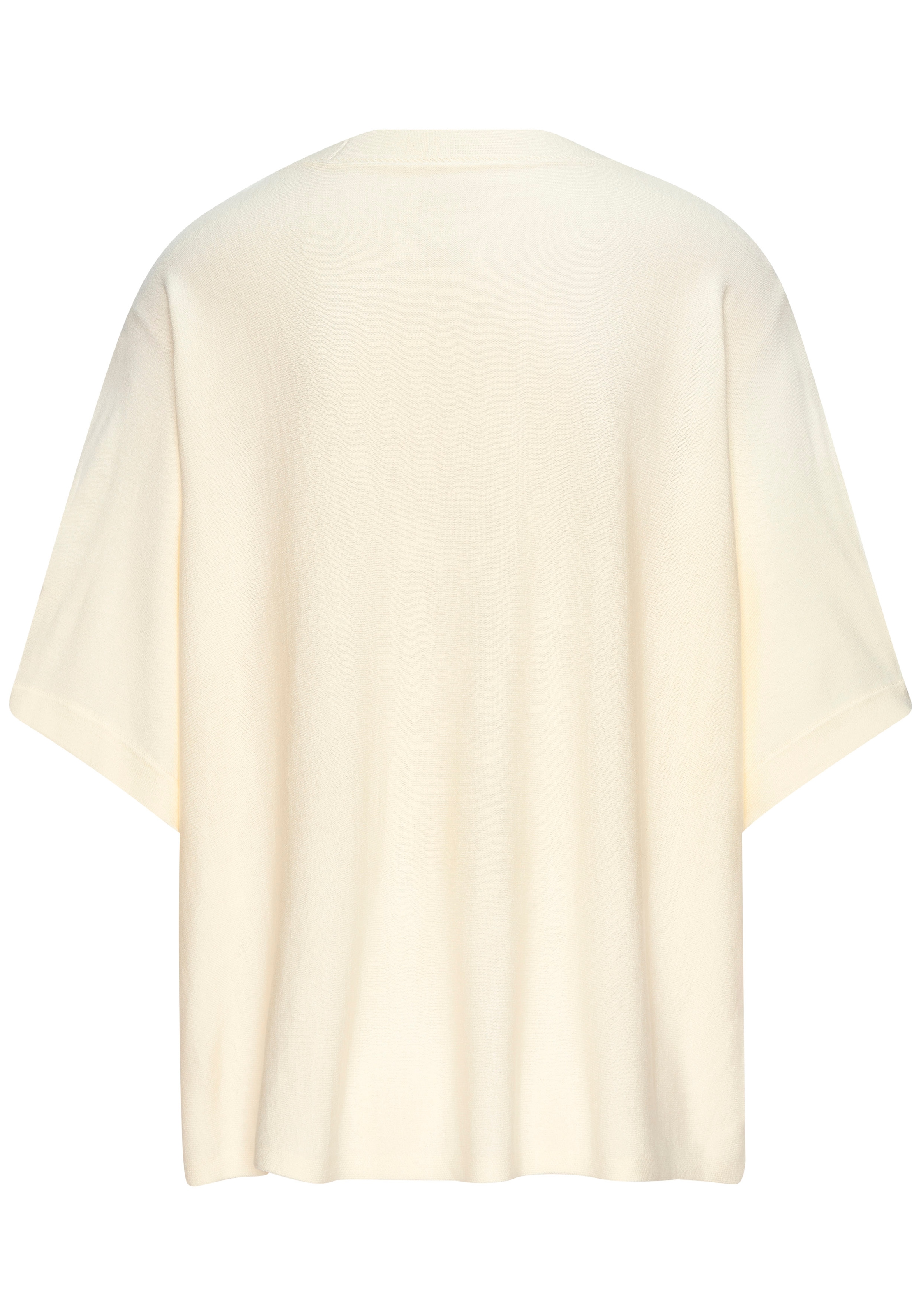 Vivance Kurzarmshirt »mit Lochstrickmuster« aus weichem Viskose-Strick