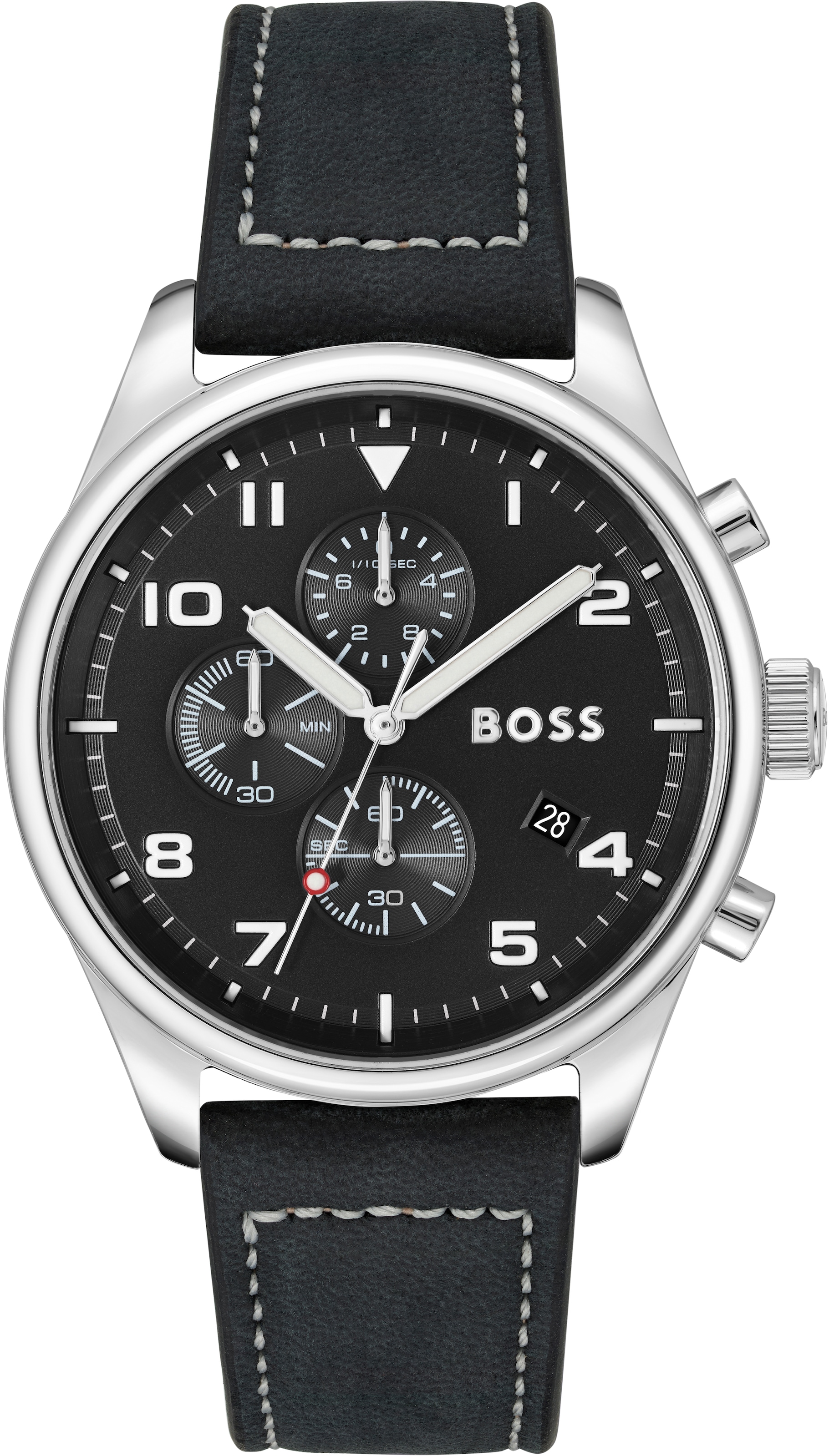 BOSS Chronograph »VIEW, 1513987«, Quarzuhr, Herrenuhr, Armbanduhr, Stoppfun günstig online kaufen