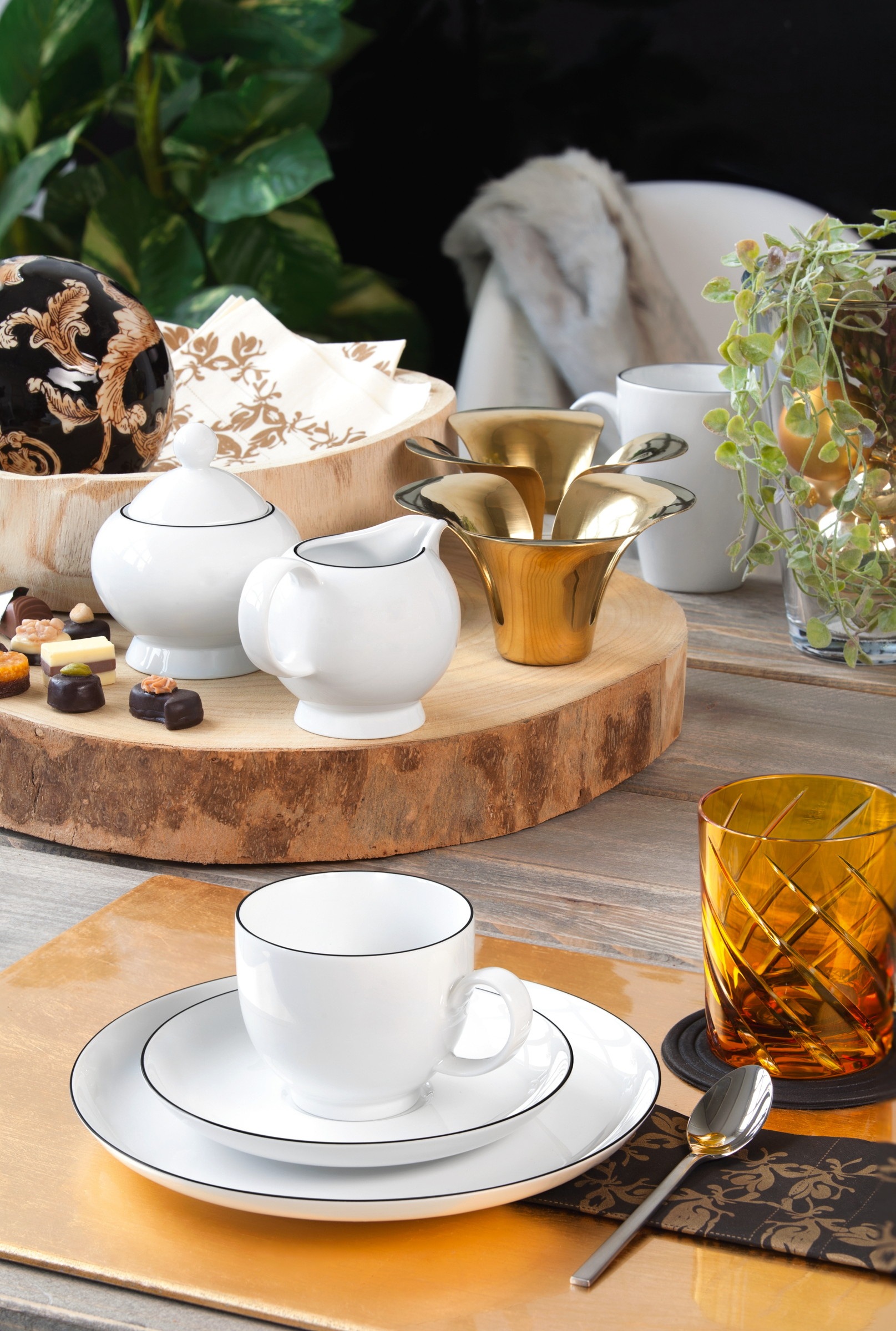 Seltmann Weiden Espressotasse »Lido Black Line« Espressoobertasse 0,09 l