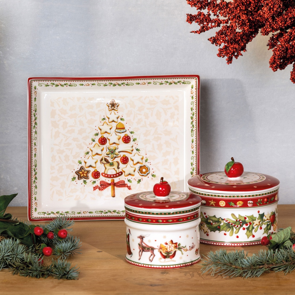 Villeroy & Boch Servierplatte »Gebäckplatten Winter Bakery Delight 650 ml 6er Set bunt«