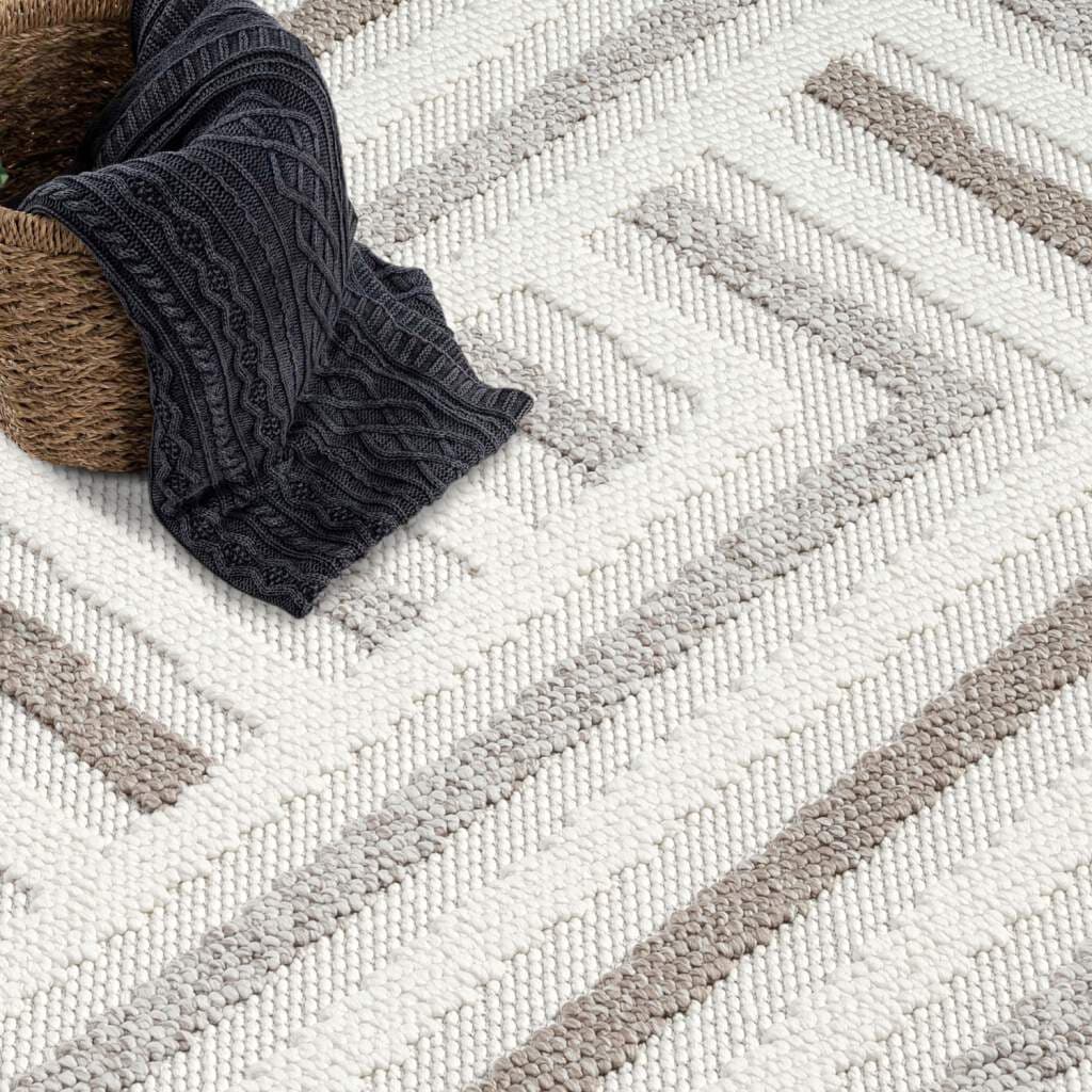 Carpet City Teppich »LINDO 7590«, rund, 11 mm Höhe, Kurzflor, Hochtief-Muster/ 3D-Effekt, Boho-Stil, Wohnzimmer
