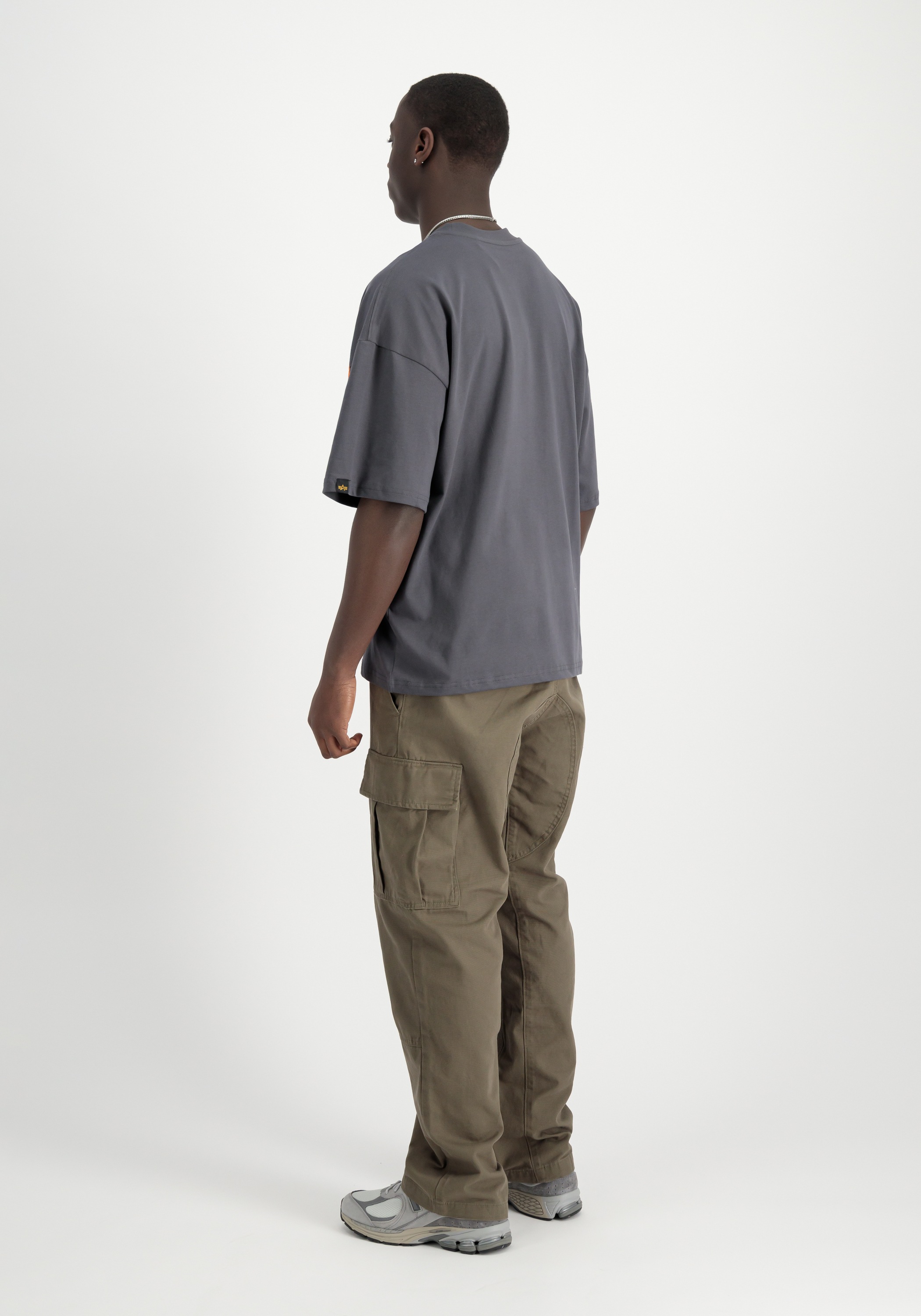 Alpha Industries T-Shirt »Alpha Industries Men - T-Shirts Flock Logo T-Shirt«