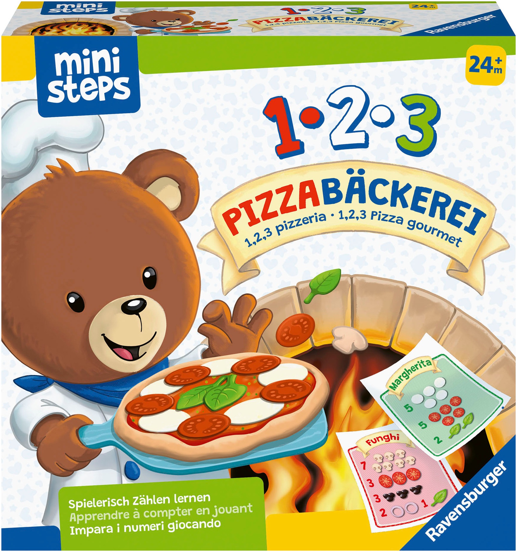 RAVENSBURGER Spiel »1, 2, 3 Pizzabäckerei« Made in Europe bunt
