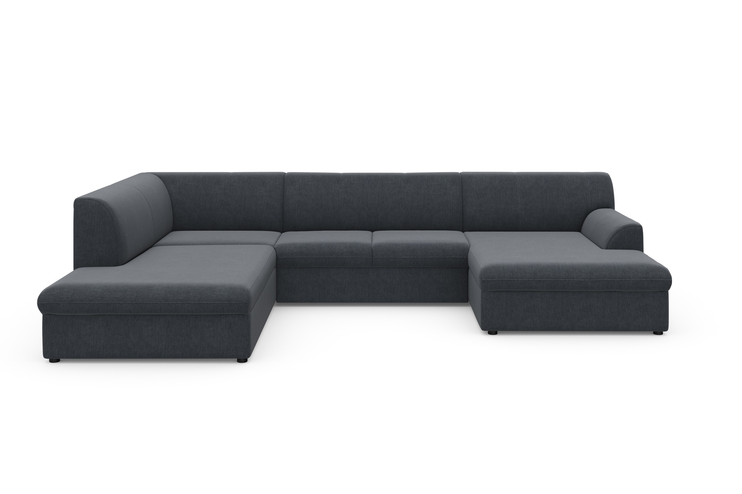 DOMO collection Wohnlandschaft »Topper, elegant und zeitlos, komfortabel, U-Form«, wahlweise mit Bettfunktion