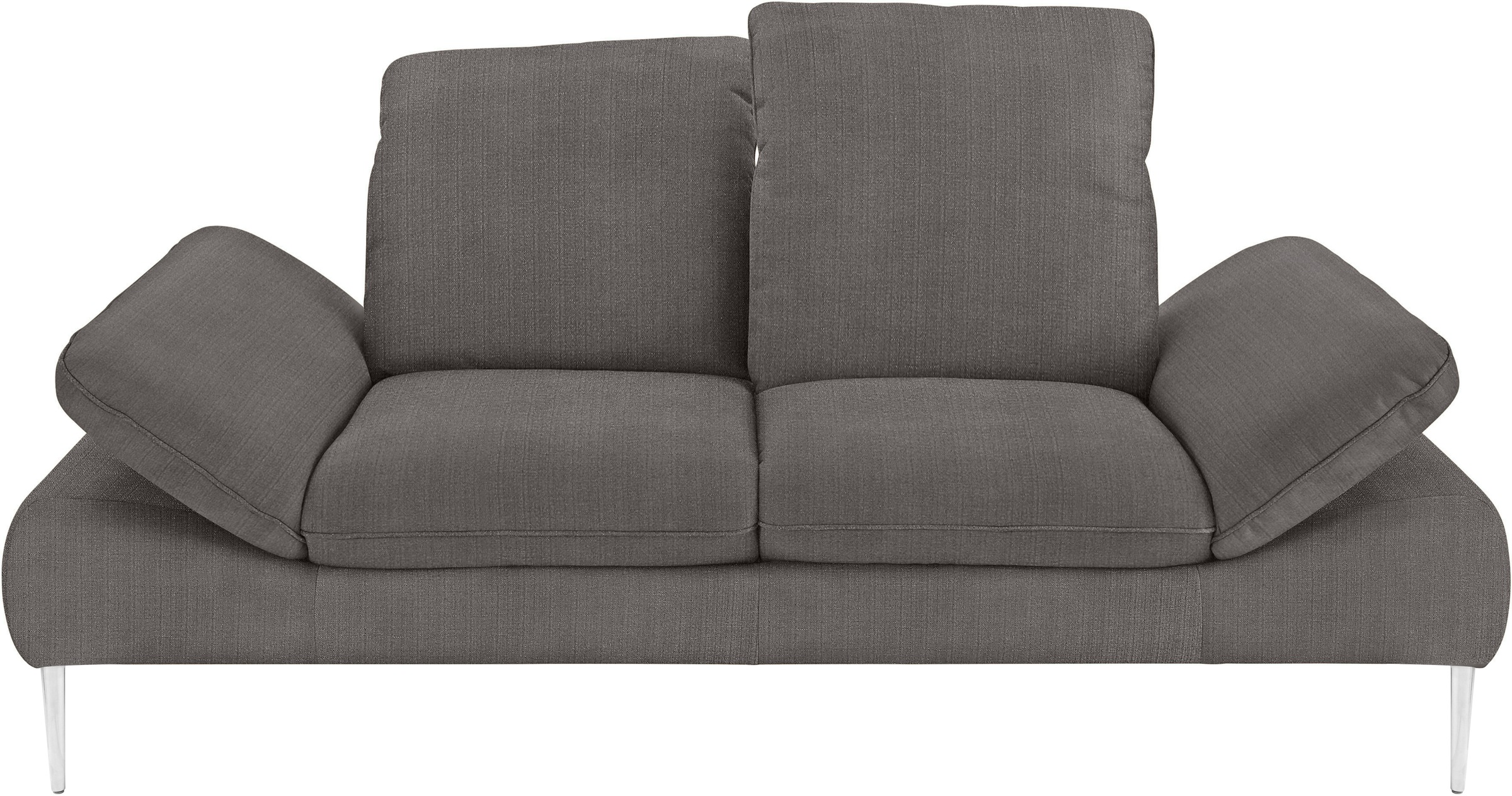 W.SCHILLIG 2-Sitzer »enjoy&MORE«, mit Sitztiefenverstellung, Füße Chrom glänzend, Breite 202 cm