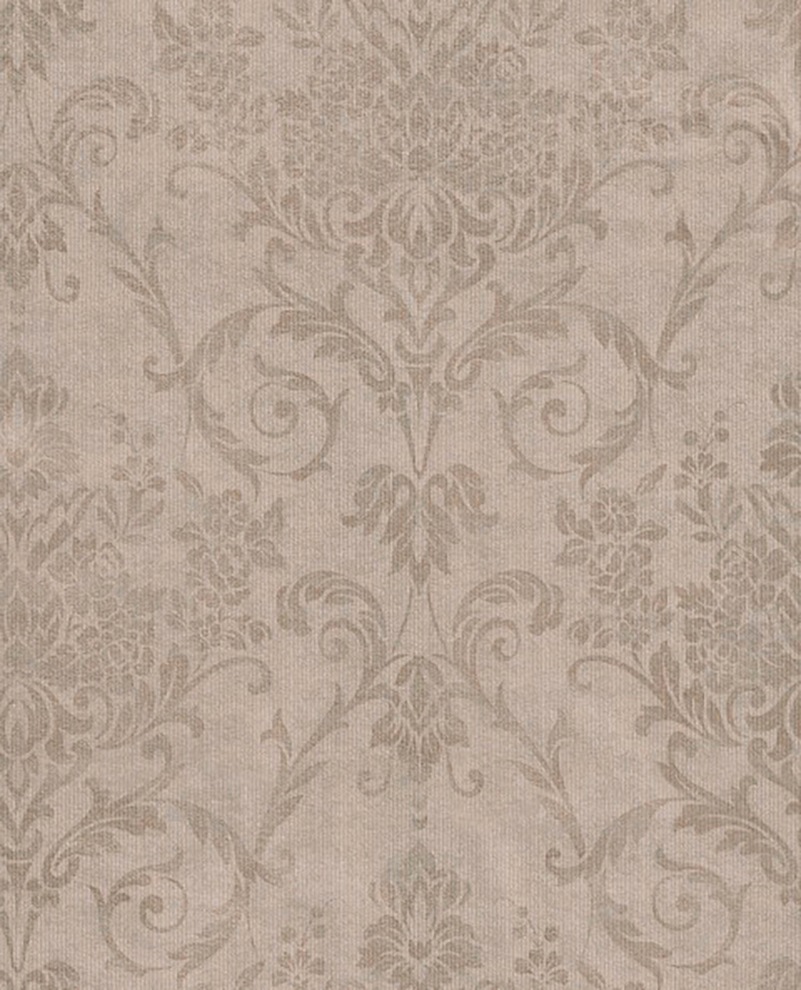 Superfresco Easy Vliestapete »Versailles« geblümt glatt Taupe - 10m x 52cm günstig online kaufen