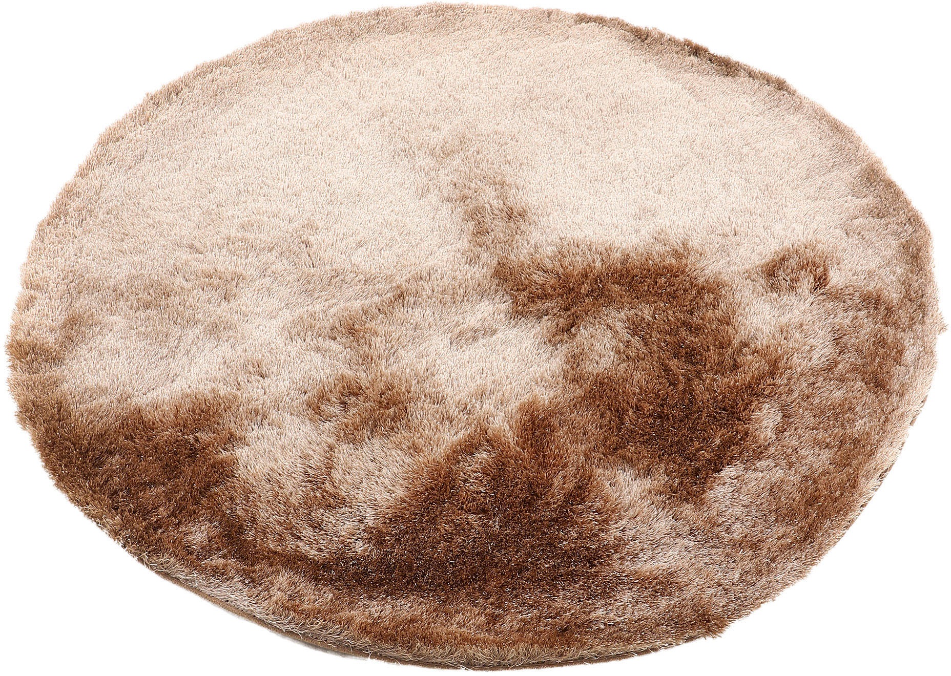carpetfine Hochflor-Teppich »Breeze«, rund, 45 mm Höhe, besonders weich mit leichtem Glanz Garn, Wohnzimmer