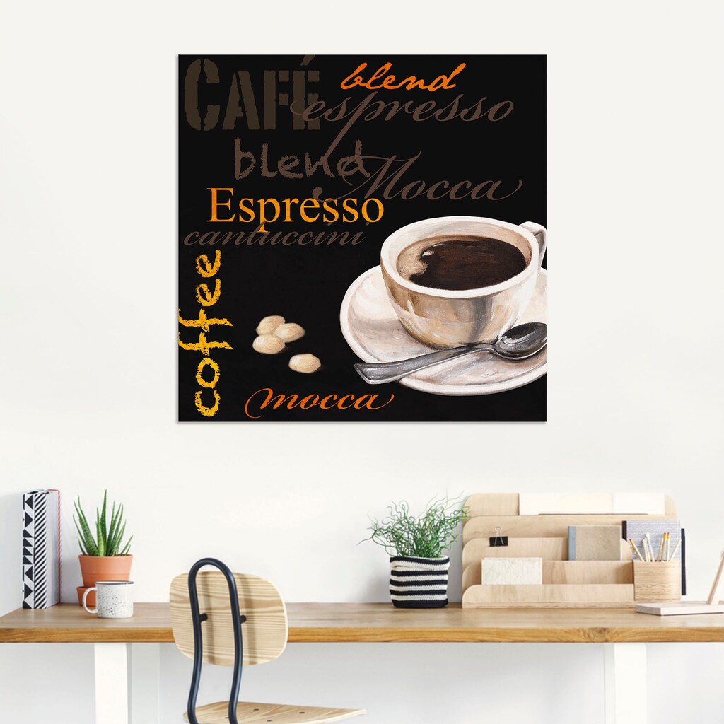 Artland Wandbild »Espresso - Kaffee«, Kaffee Bilder, (1 St.)