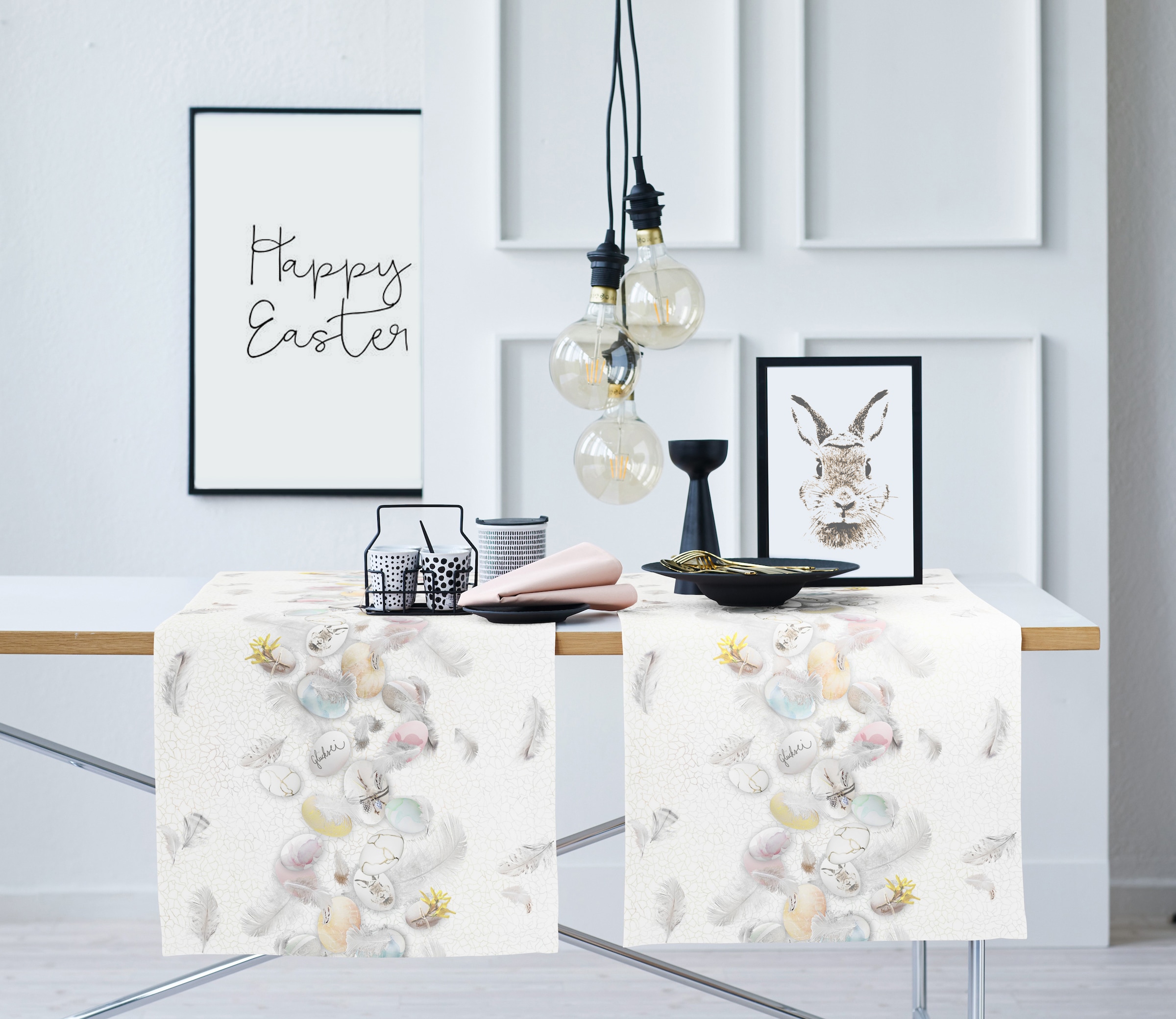 APELT Tischläufer »6444 HAPPY EASTER, Osterdeko, Ostern«, (1 St.), Digitaldruck
