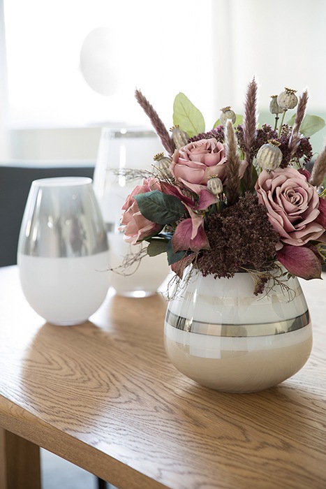 Fink Tischvase »LAPAZ« aus Opalglas, mit Streifendekor günstig online kaufen