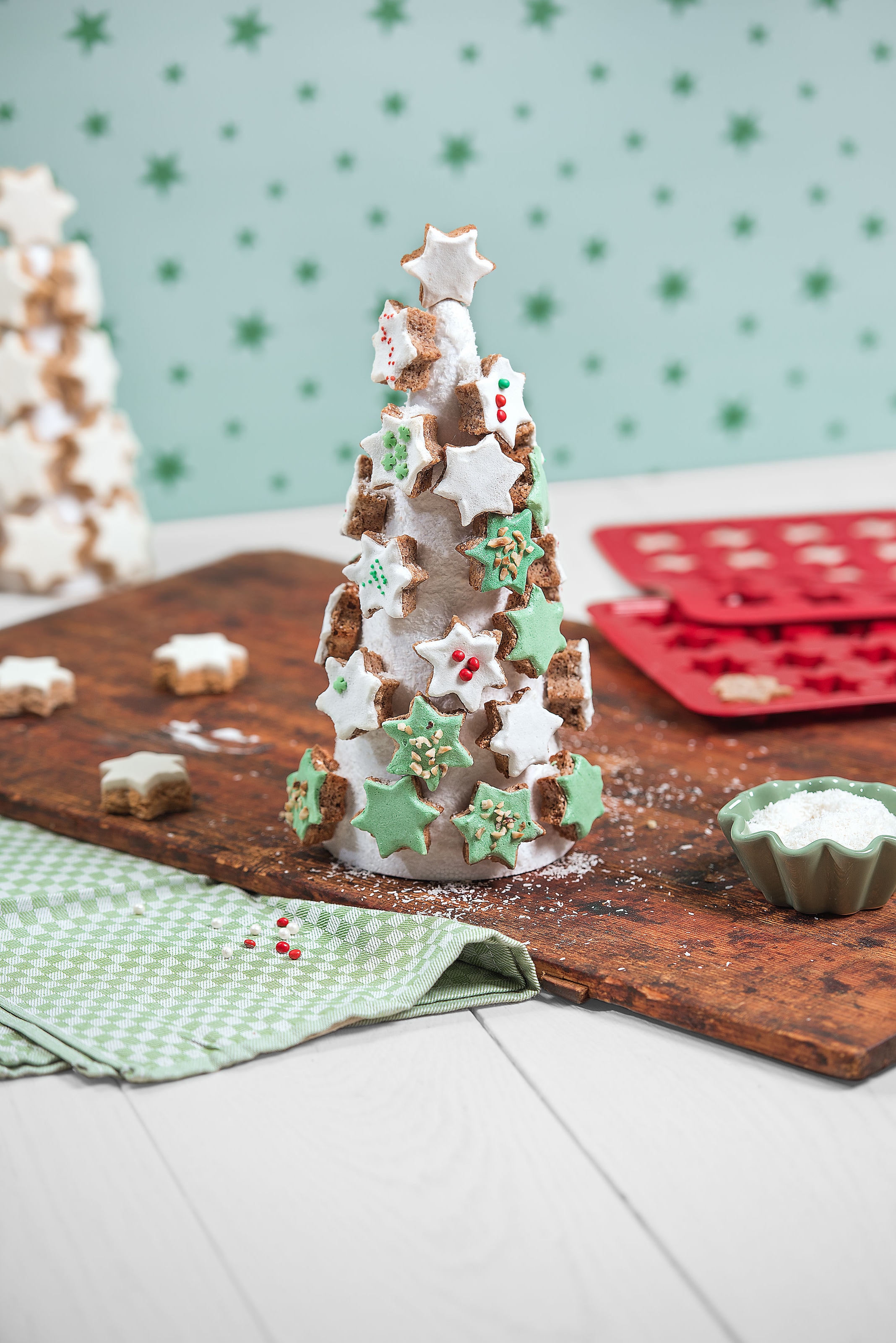 Kaiser Backformen Backform »Kaiser« 24 Sterne, Teigrohling-Matte und Guss-Matte, spülmaschinenfest