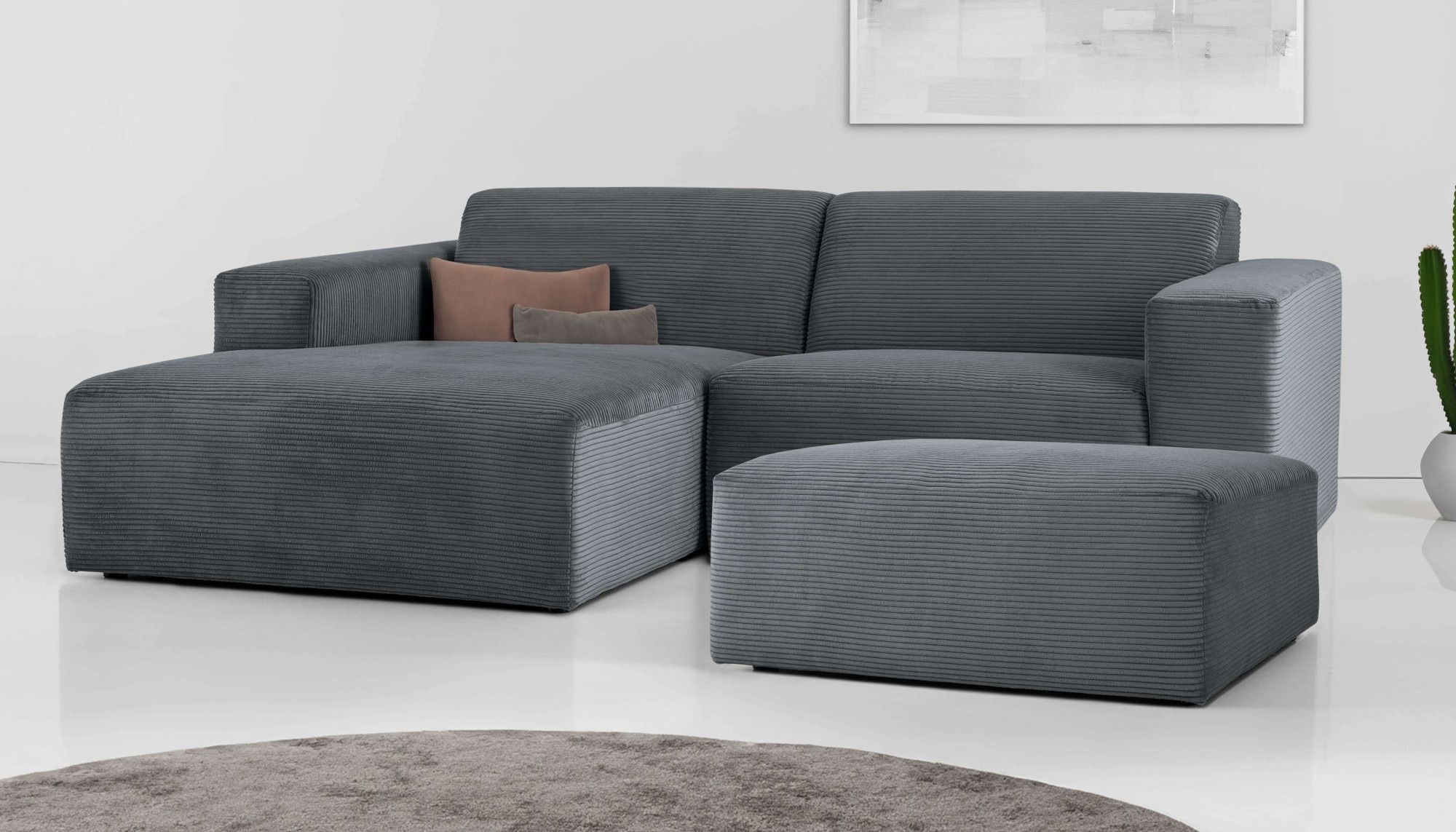 INOSIGN Ecksofa »Koa,228cm, L-Form, Modulsofa, Webstoff, Cord«, Designsofa, günstig online kaufen