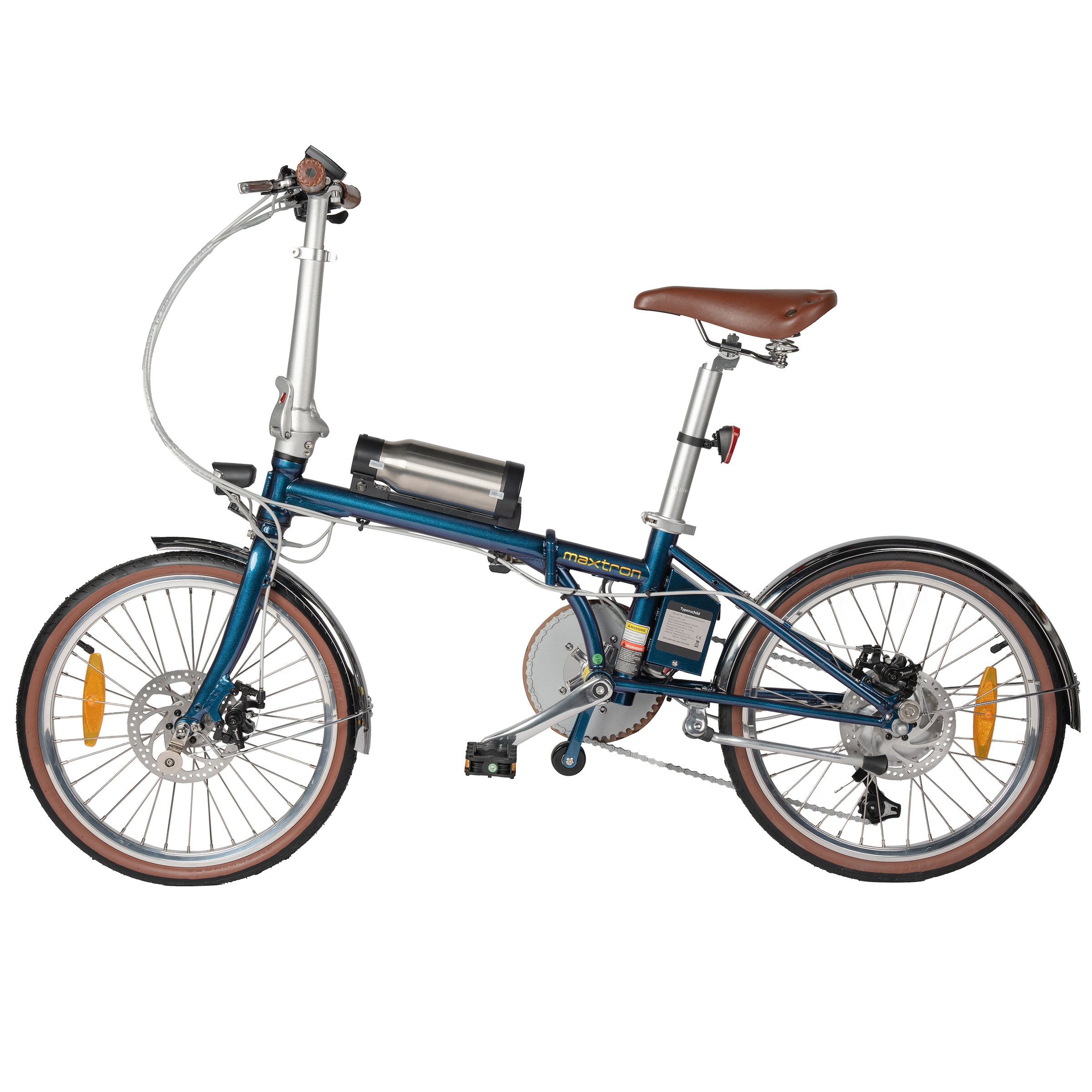 Maxtron »Smart 20, Klapprad« 3 Gang Shimano Tourney Schaltwerk Kettenschaltung Heckmotor 250 W Kompakt und platzsparend für Alltag