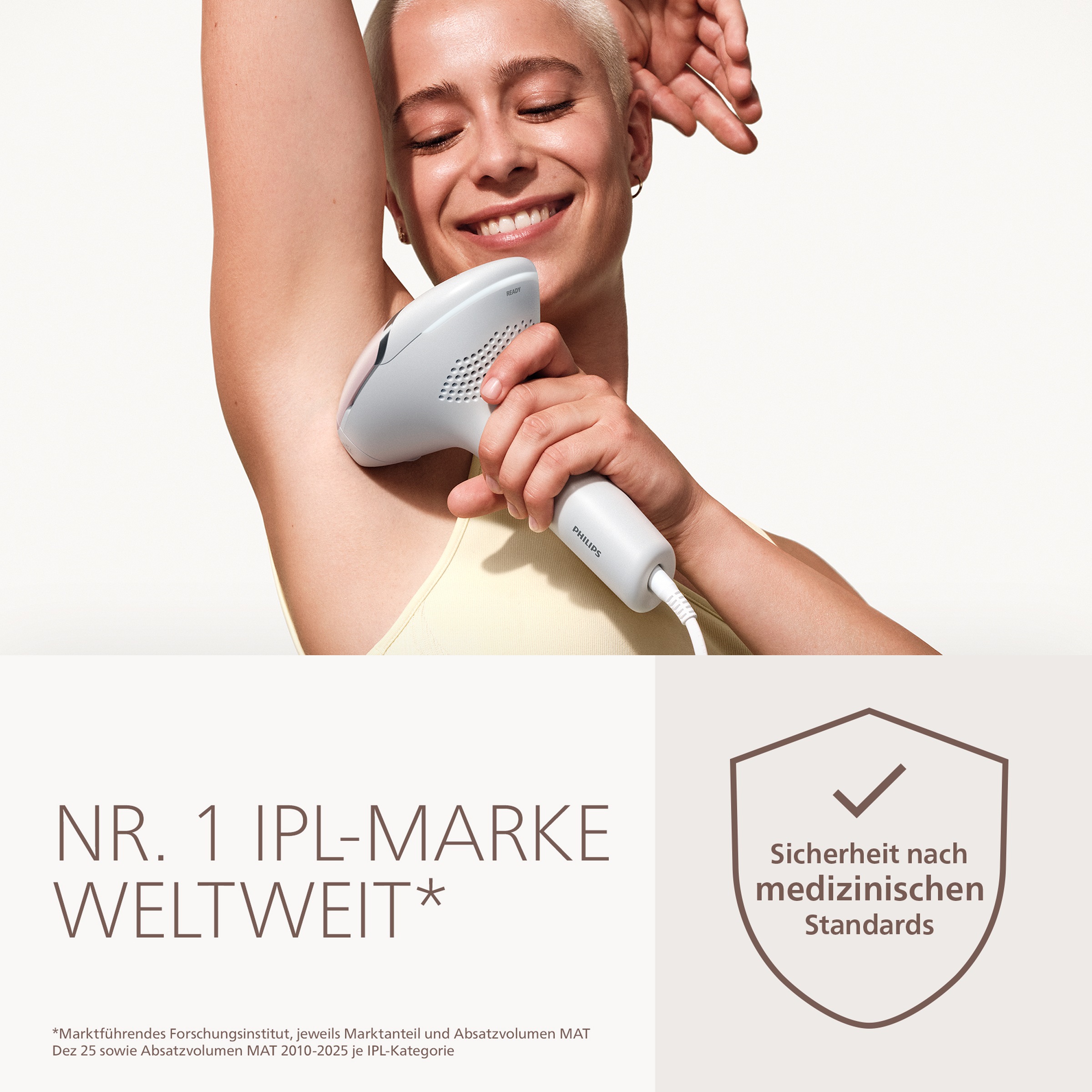 Philips IPL-Haarentferner »Das Philips Lumea Series 7000 BRI930/00« 1 Aufsatz (Körper)