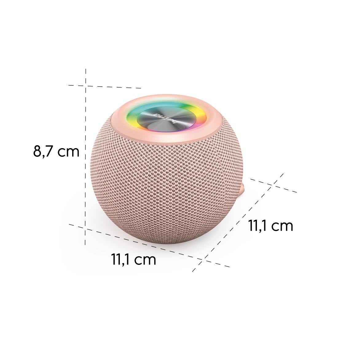 Hama Bluetooth-Lautsprecher »Bluetooth®-Lautsprecher "Ball Shape Speaker", 5 Licht-Modi, 5W«, Integrierte Freisprecheinrichtung