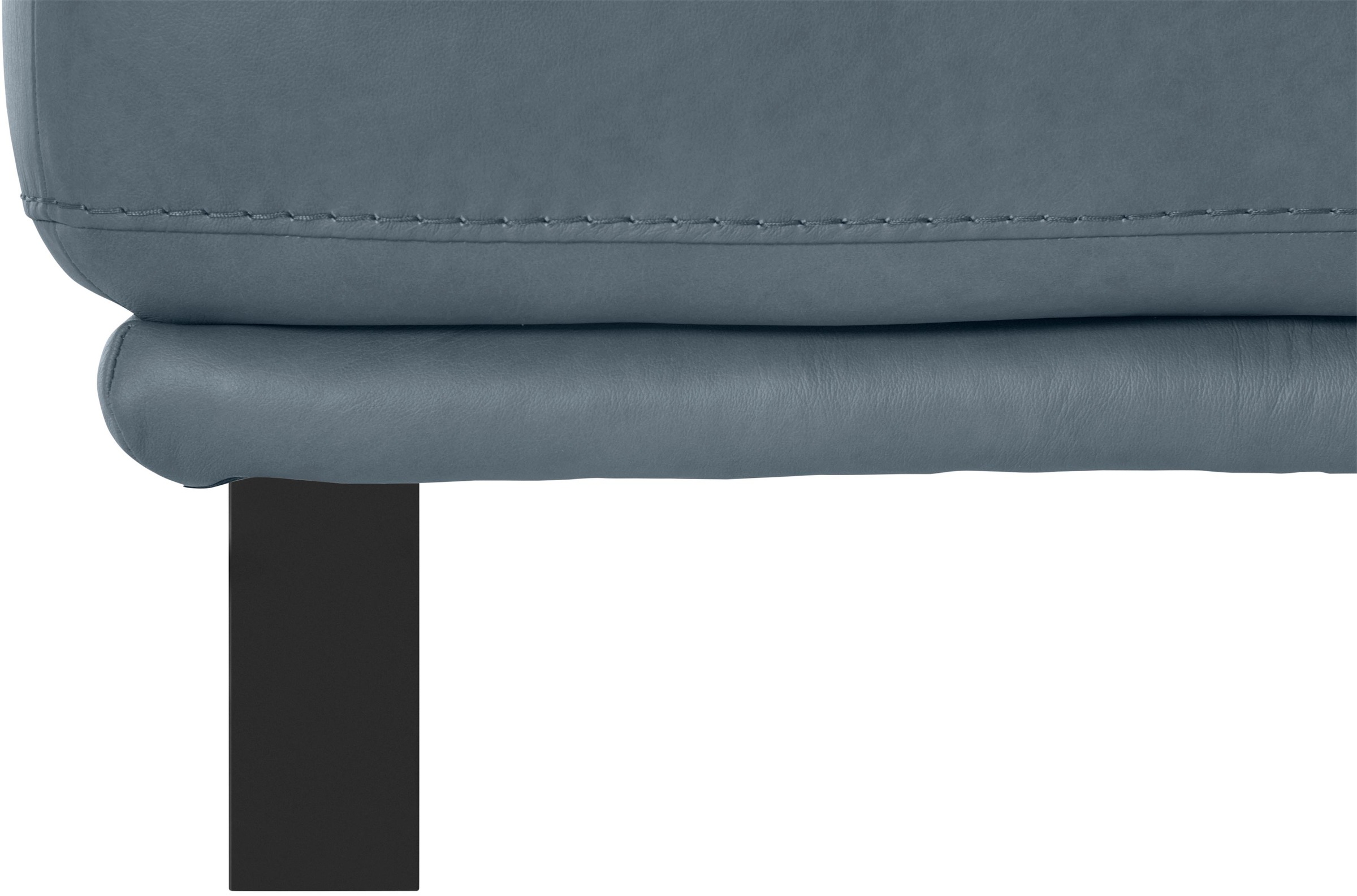 W.SCHILLIG Hocker »montanaa«, mit Metallkufen in Schwarz pulverbeschichtet, Breite 71 cm