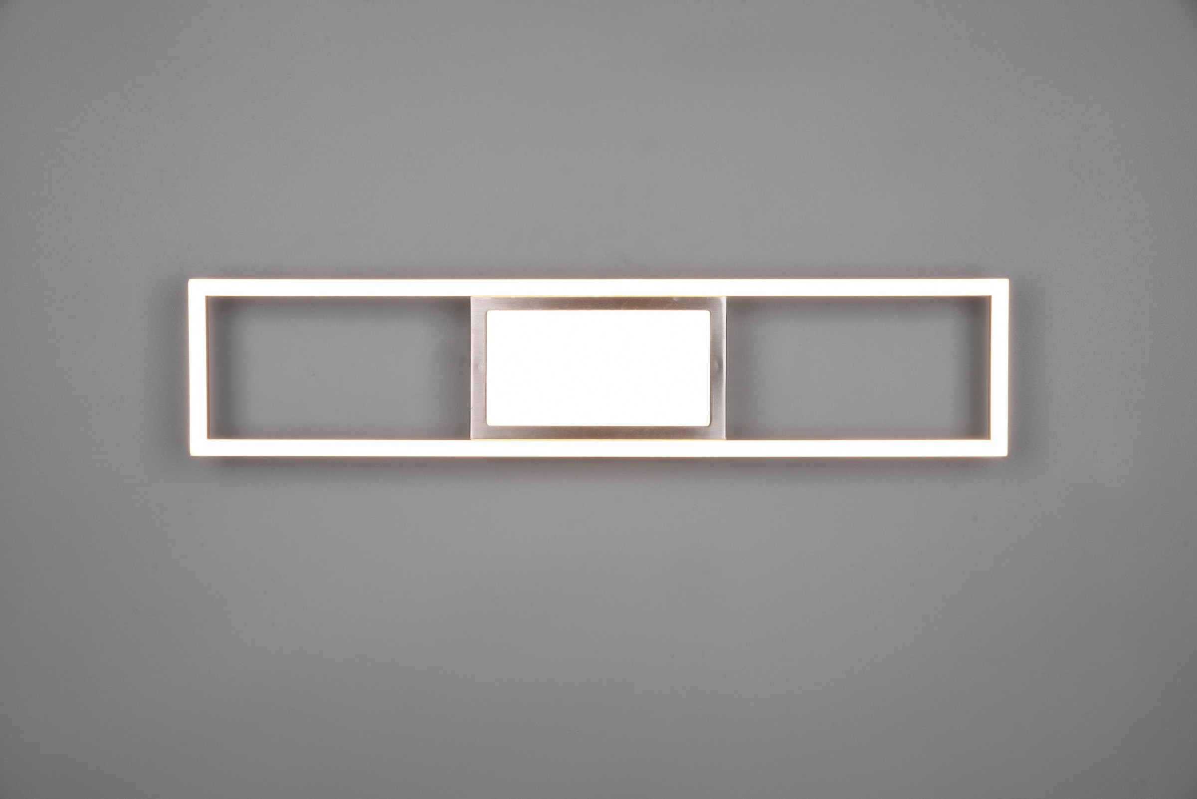 REALITY Leuchten LED Deckenleuchte »Rigido«, 1 flammig, Leuchtmittel LED-Board | LED fest integriert, Deckenlampe mit Fernbedienung dimmbar Lichtfarbe einstellbar Memory