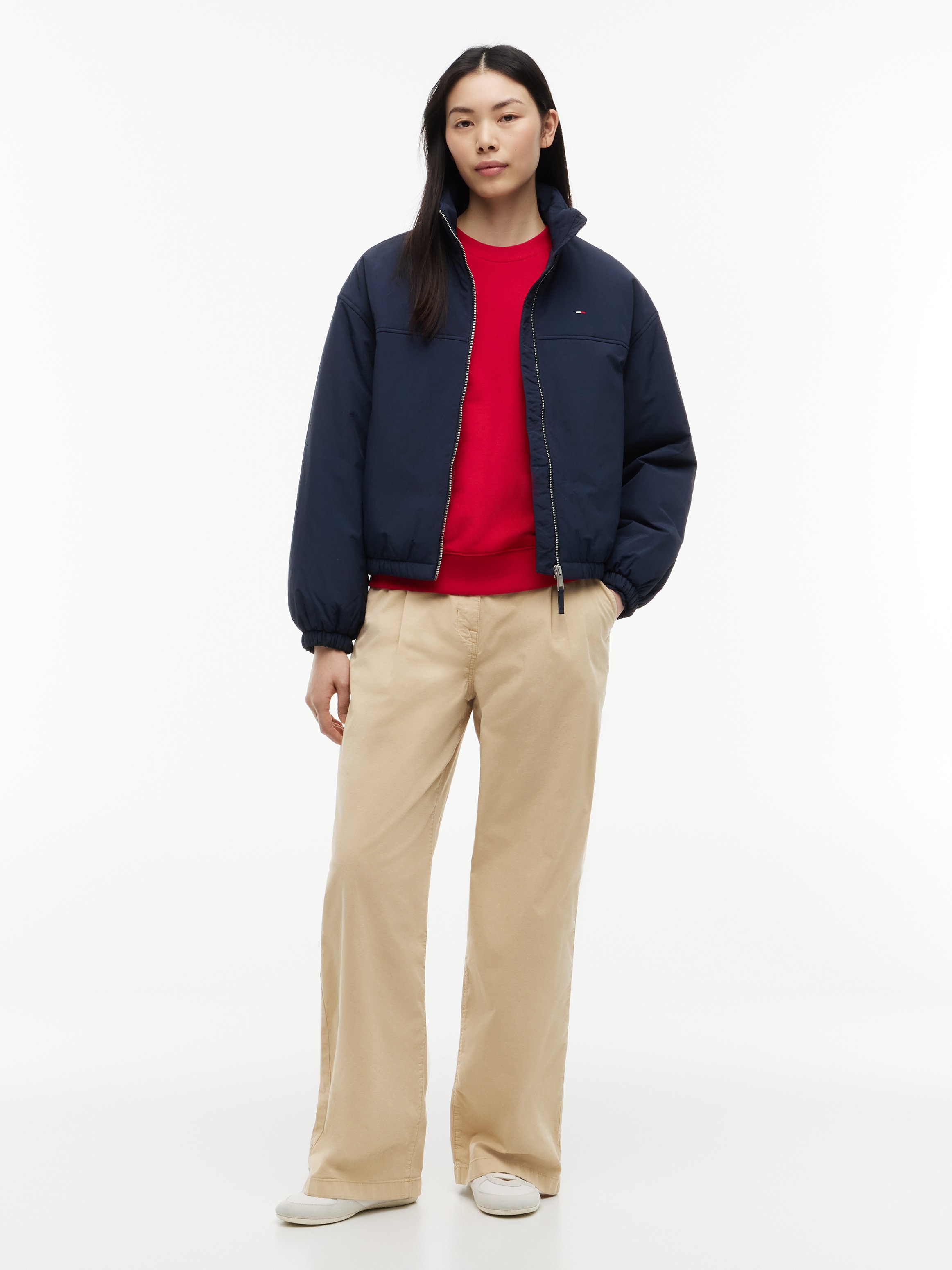 Tommy Jeans Blouson »TJW PADDED HIGH NECK JACKET« Kunstfaser