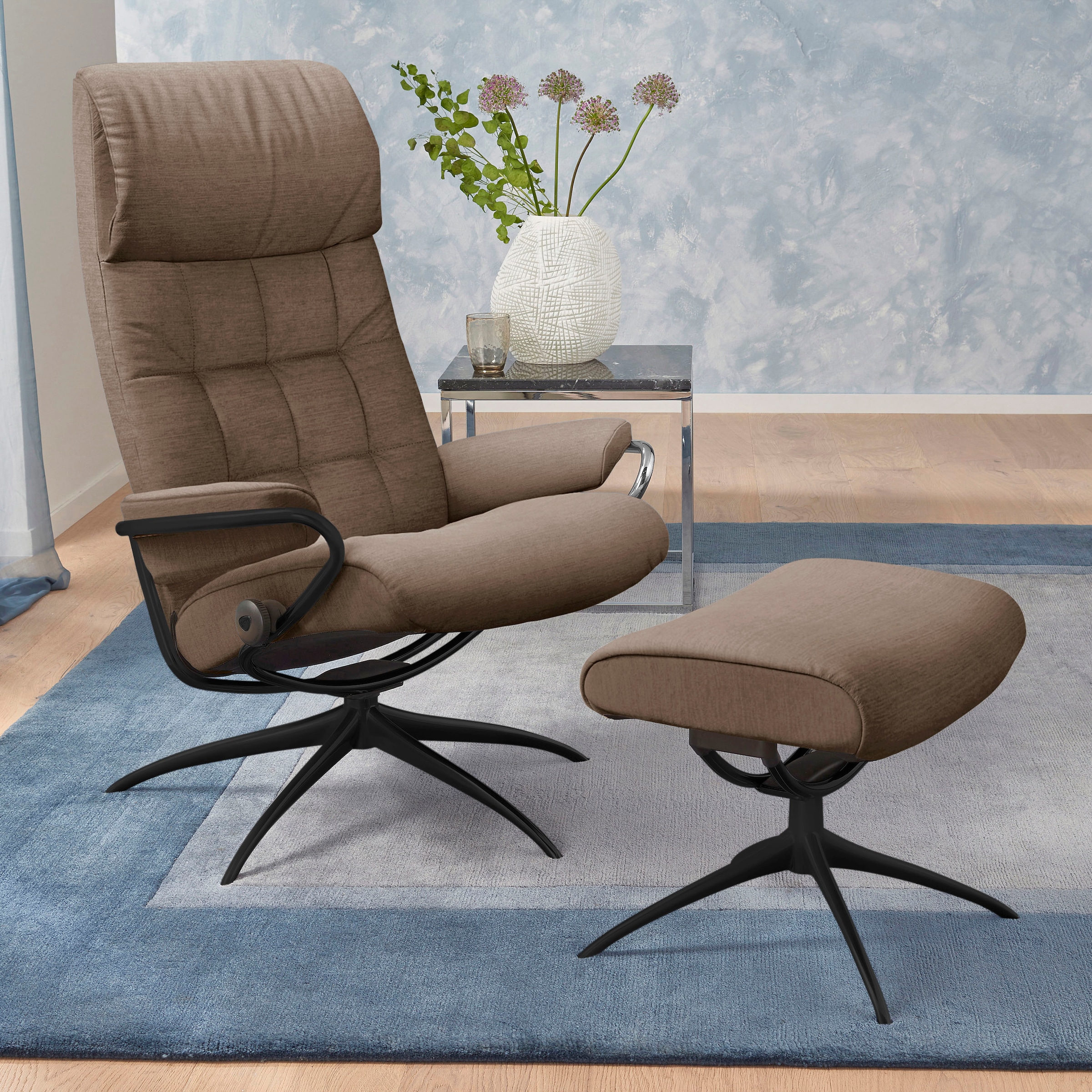 Stressless® Relaxsessel »London«, (Set, Relaxsessel mit Hocker), mit Hocker günstig online kaufen