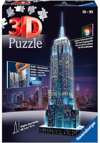 Ravensburger 3D-Puzzle »Empire State Building bei Nacht«, mit Farbwechsel LEDs; Made... kaufen